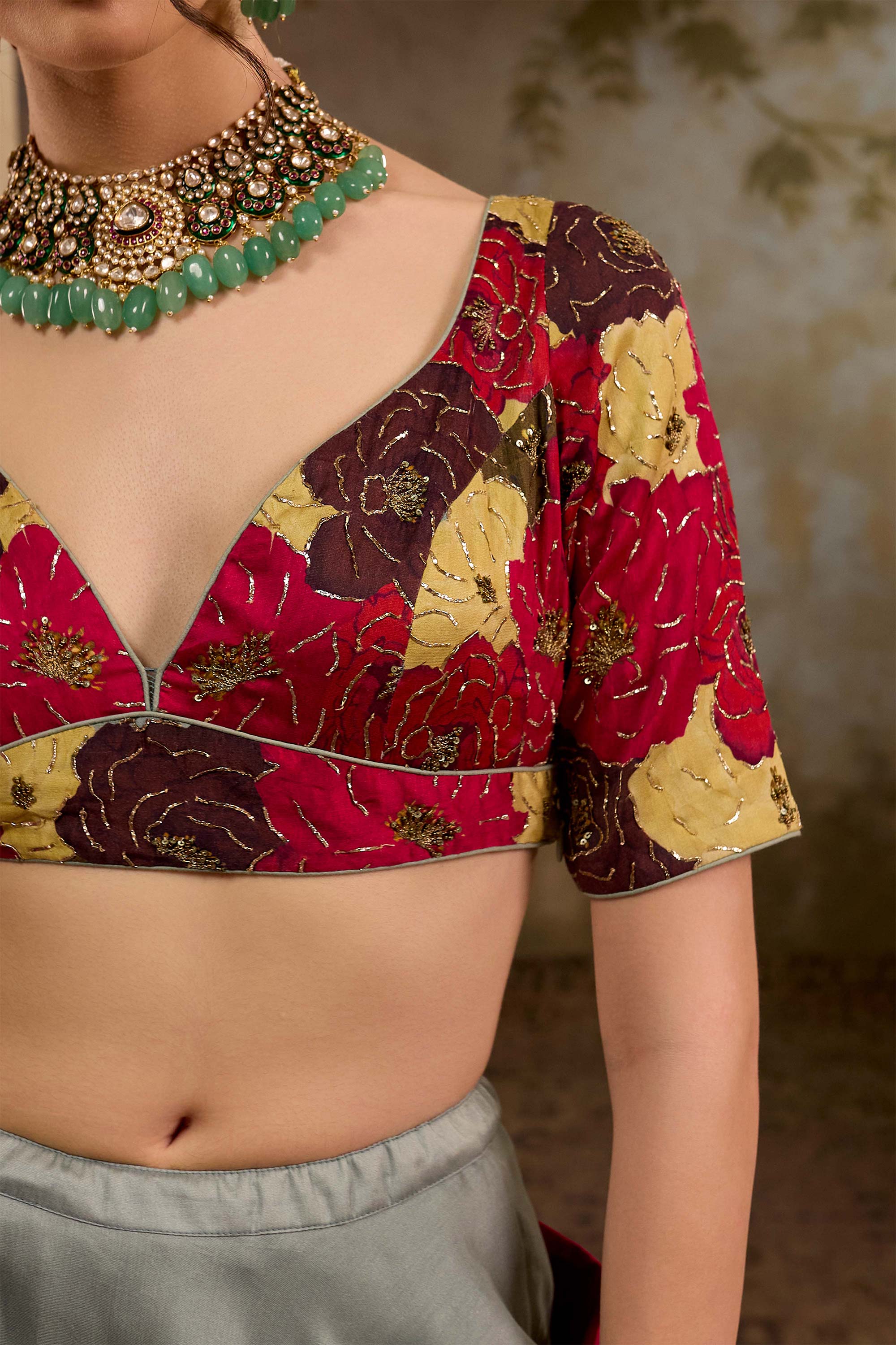 Fulora Print Lehenga Set