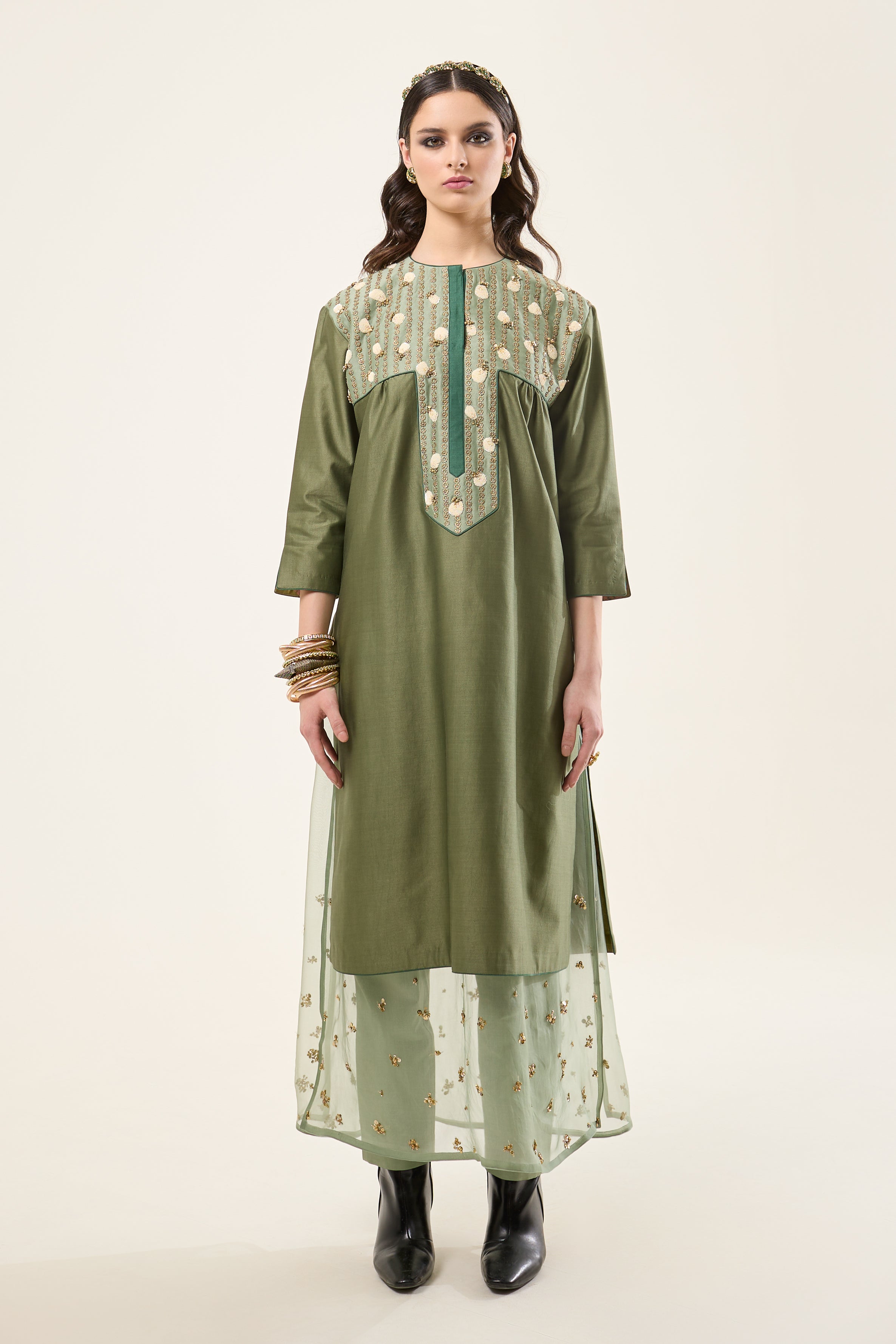 Petal Mint Green Kurta