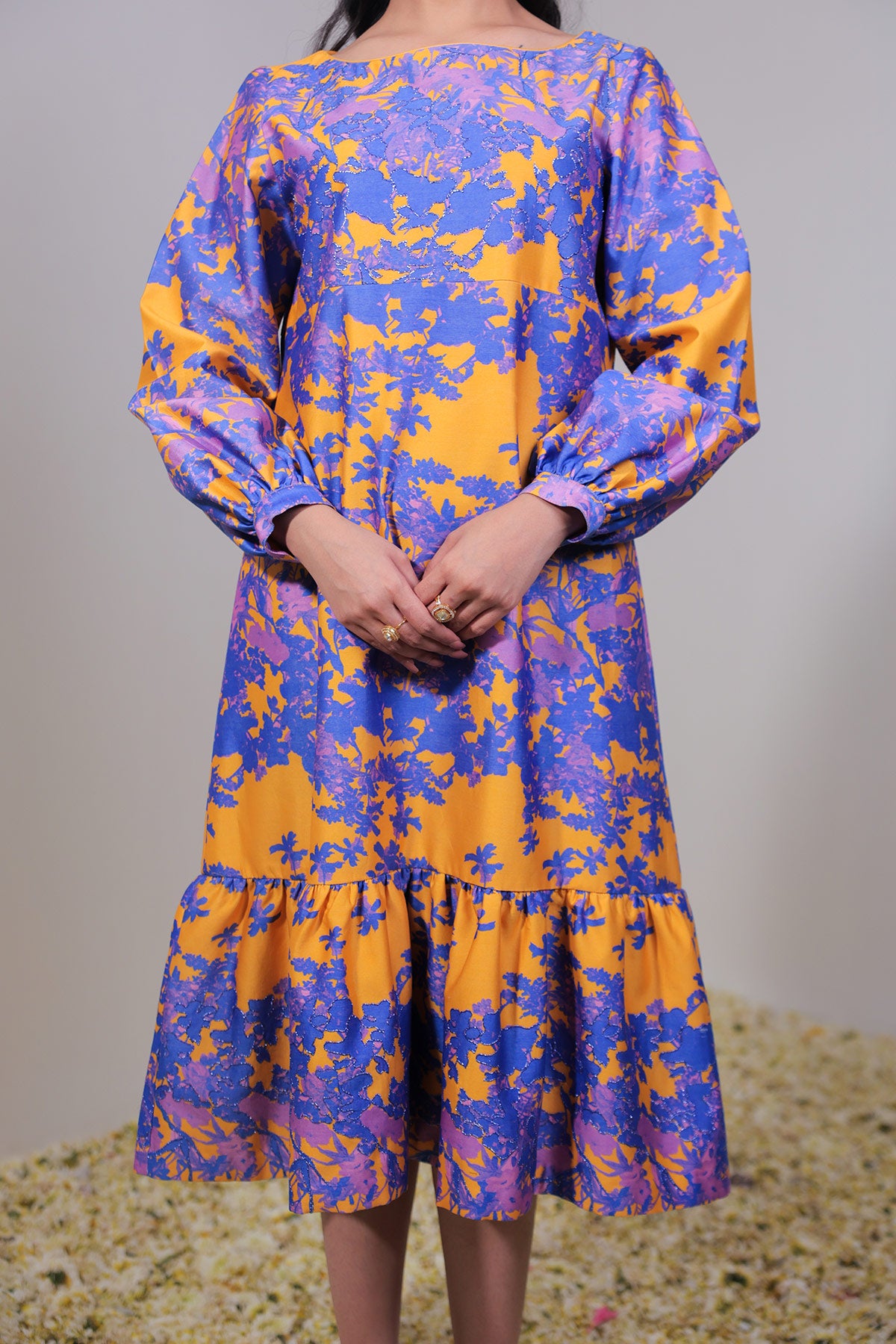 Orange & Blue/Purple Dress