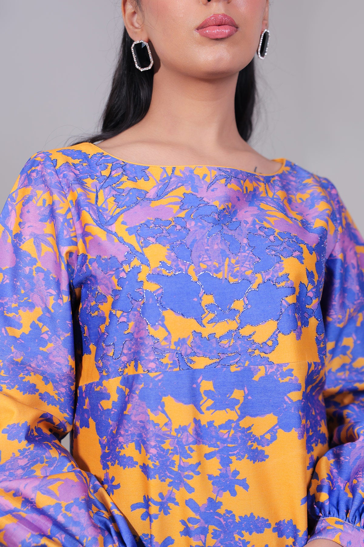 Orange & Blue/Purple Dress