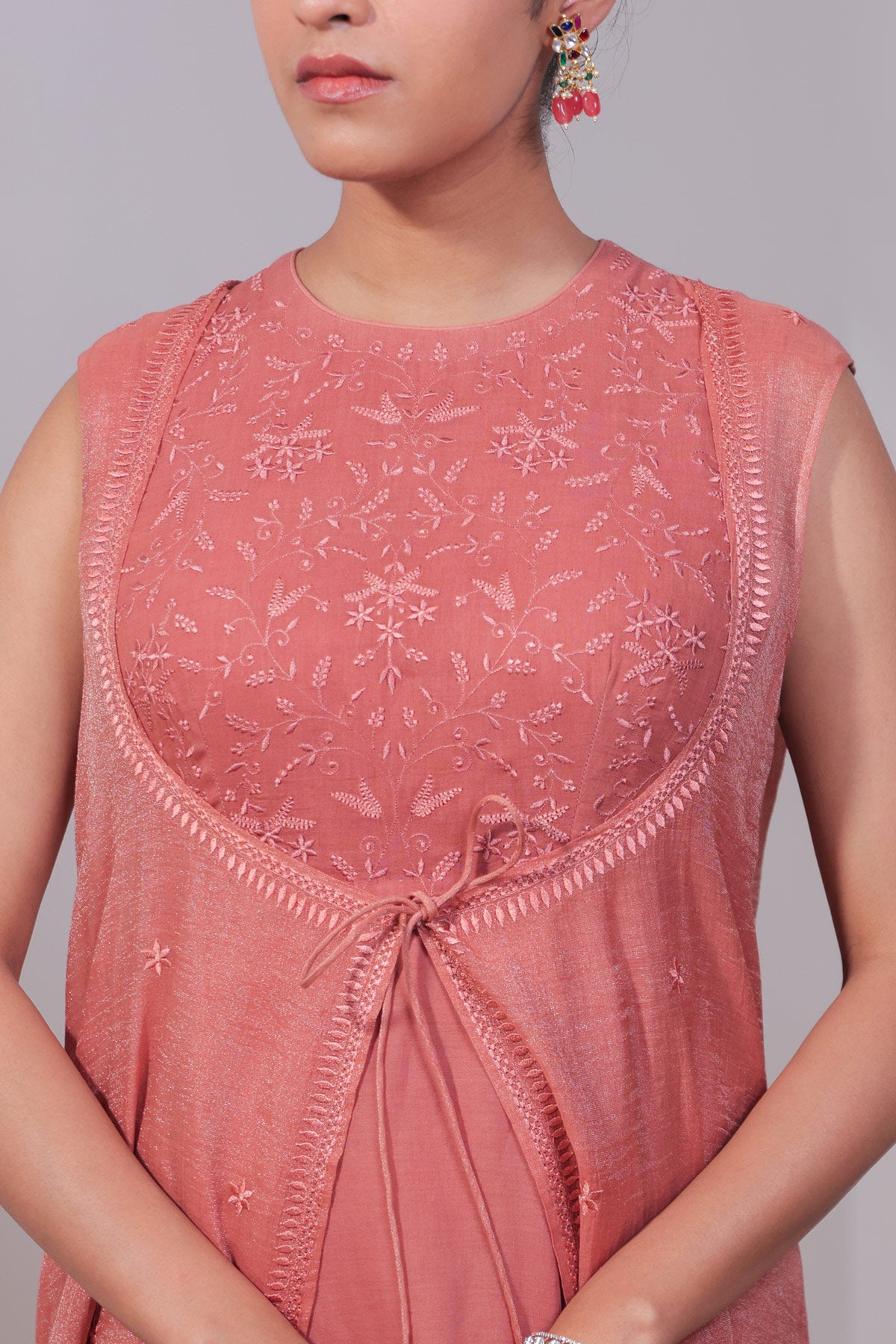 Ek Taar Chikankari Anarkali