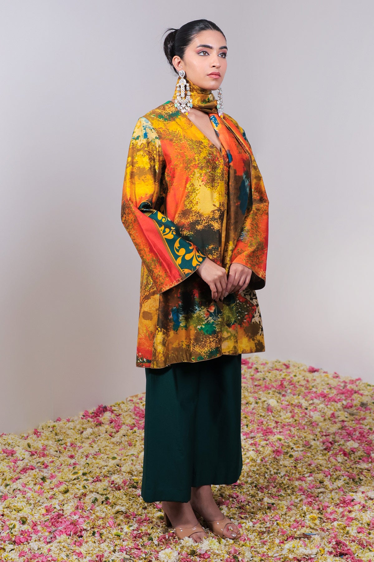 MUSTARD PRINT CORD SET