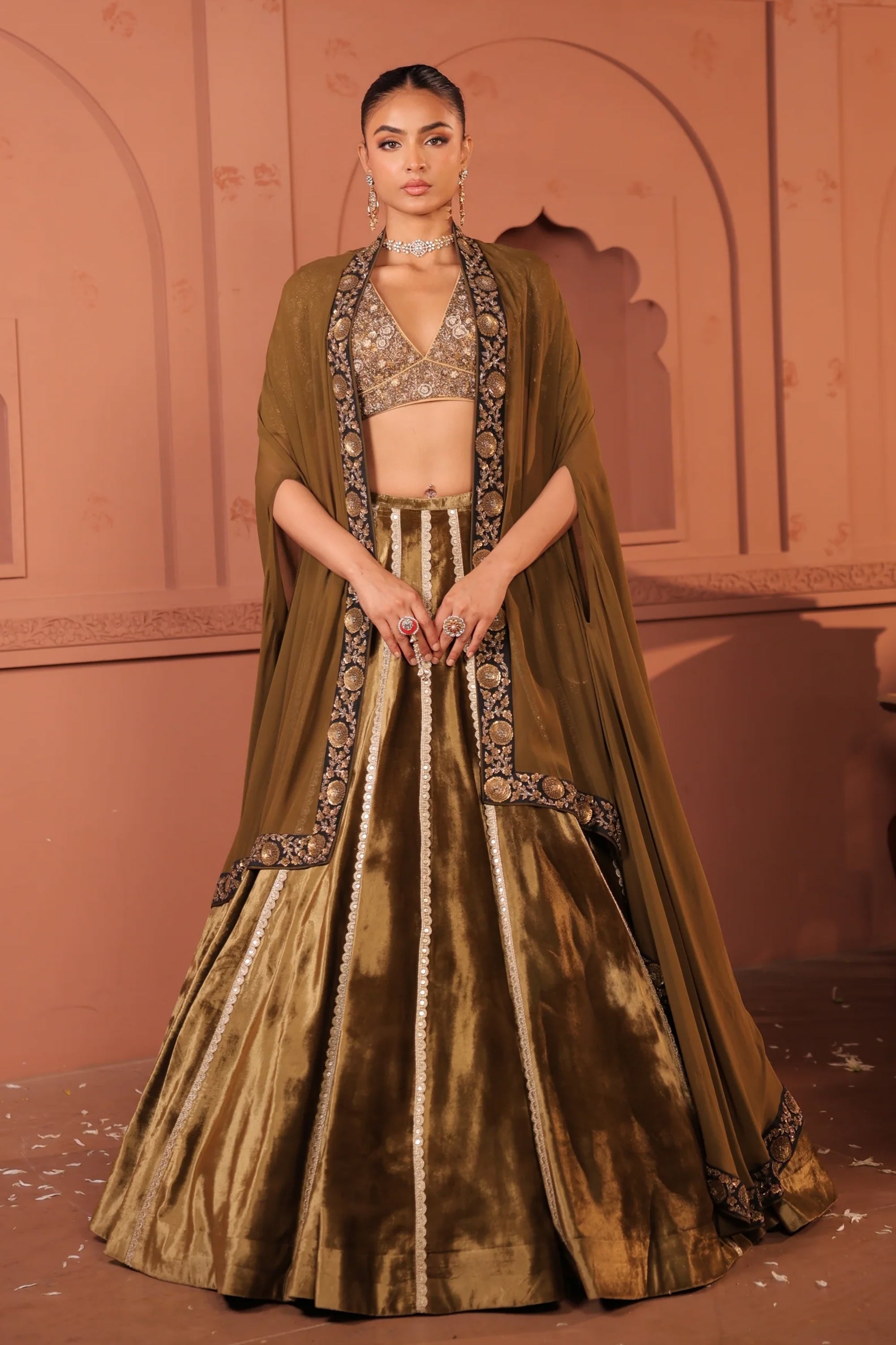 Ankita Chetri In Minori Lehenga