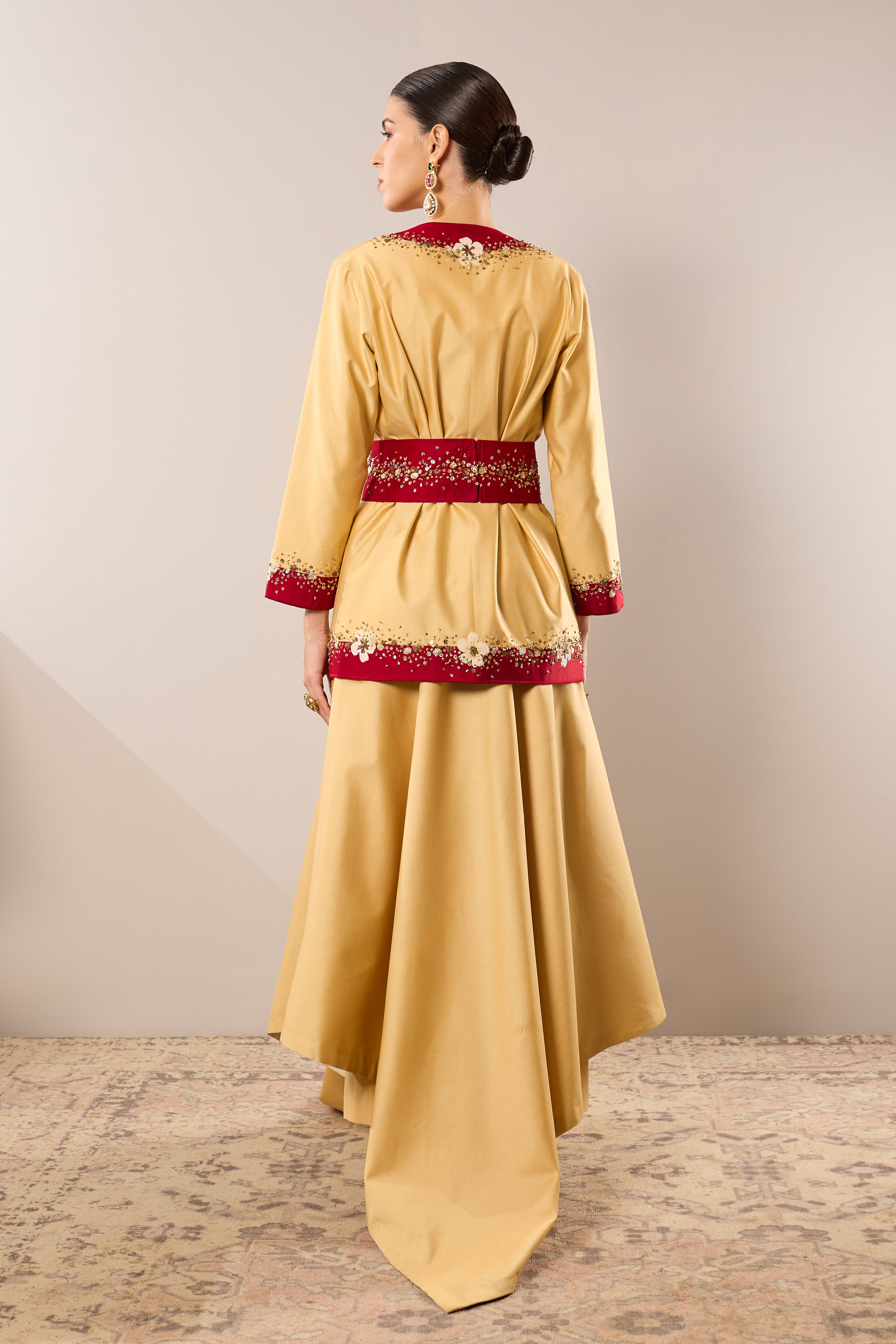 Sparkling Flora Jacket Skirt Dress