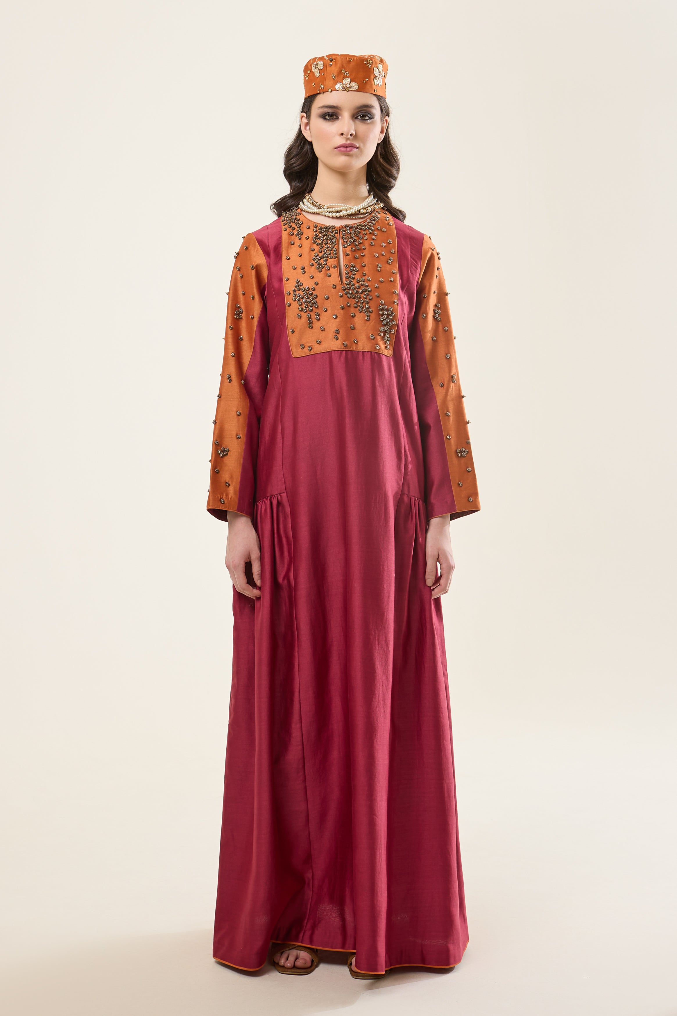 Beads Abaya Dress