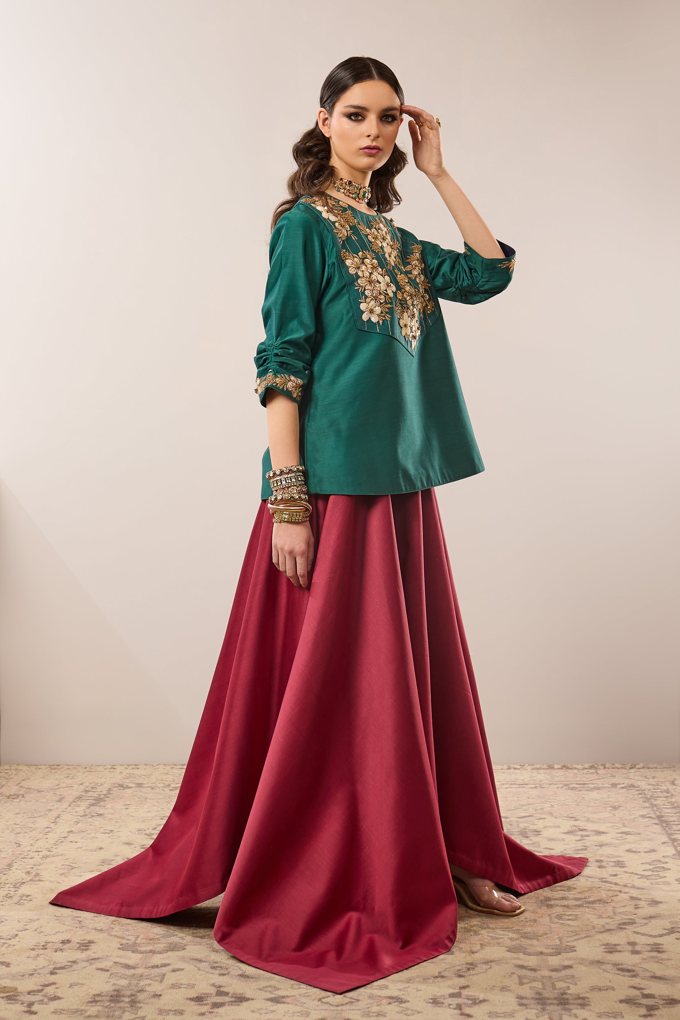 Flora Bunch Kurta and Skirt