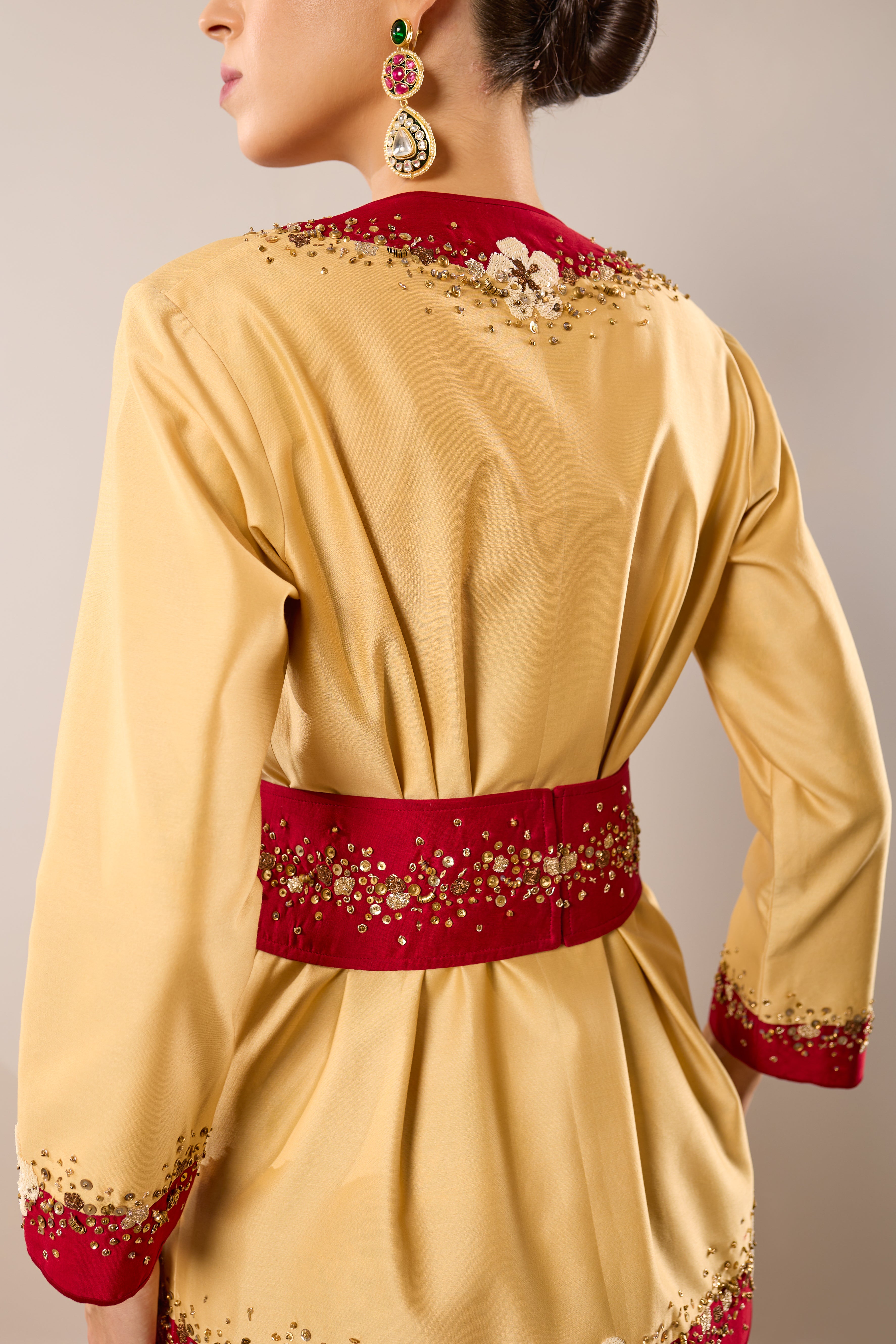 Sparkling Flora Jacket Skirt Dress