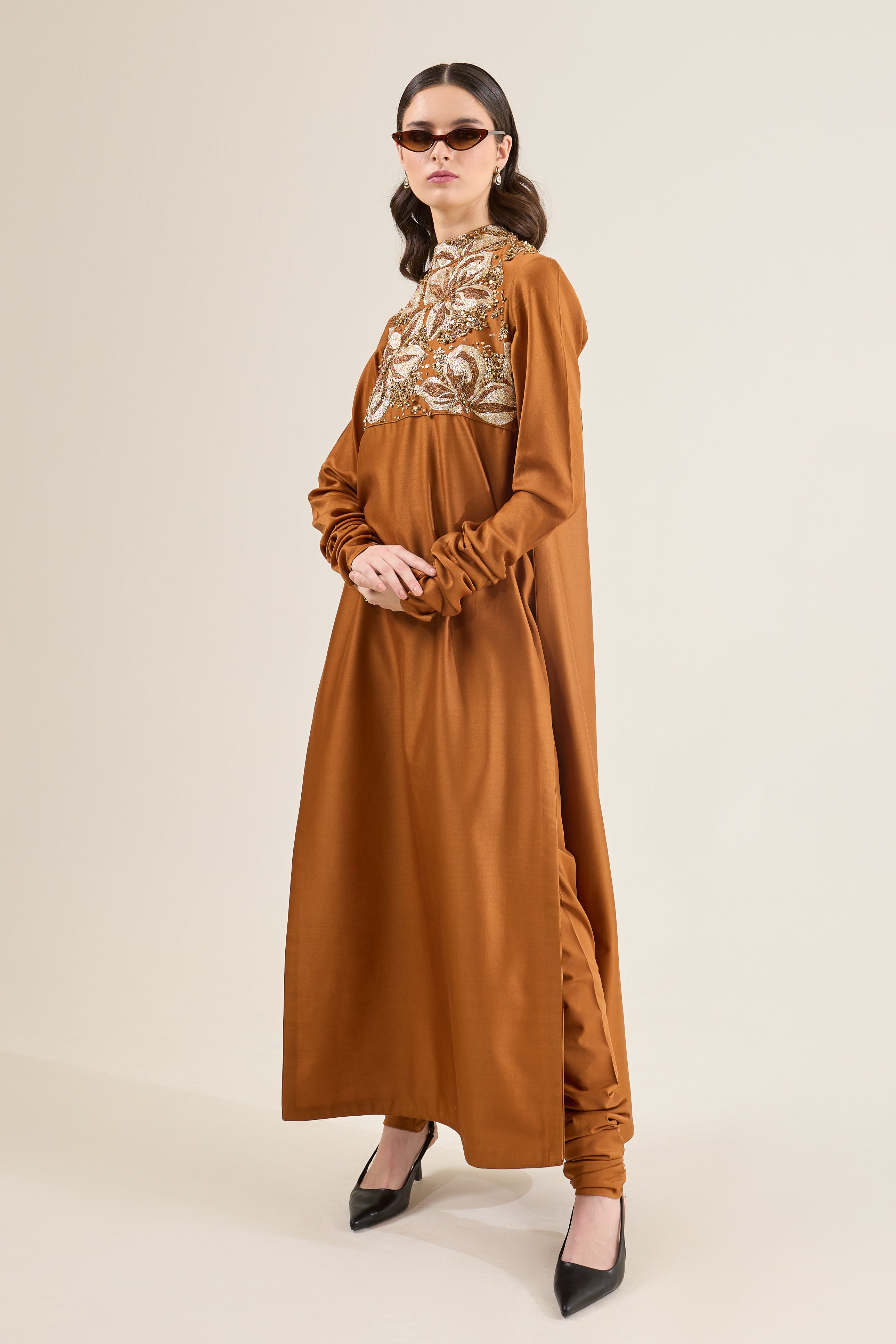 Golden Flora Kurta
