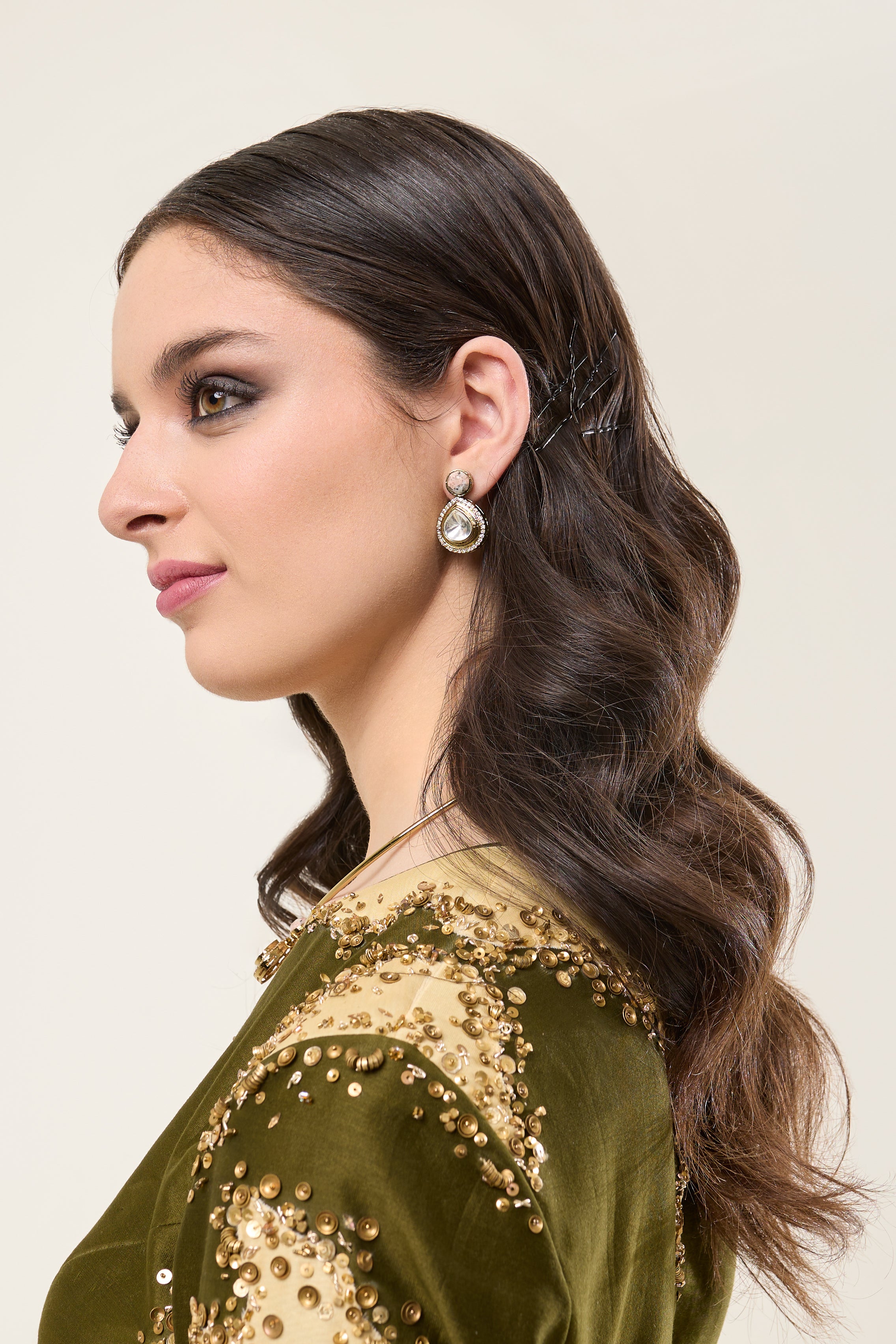 Flared Kalis Skirt with Crop Top