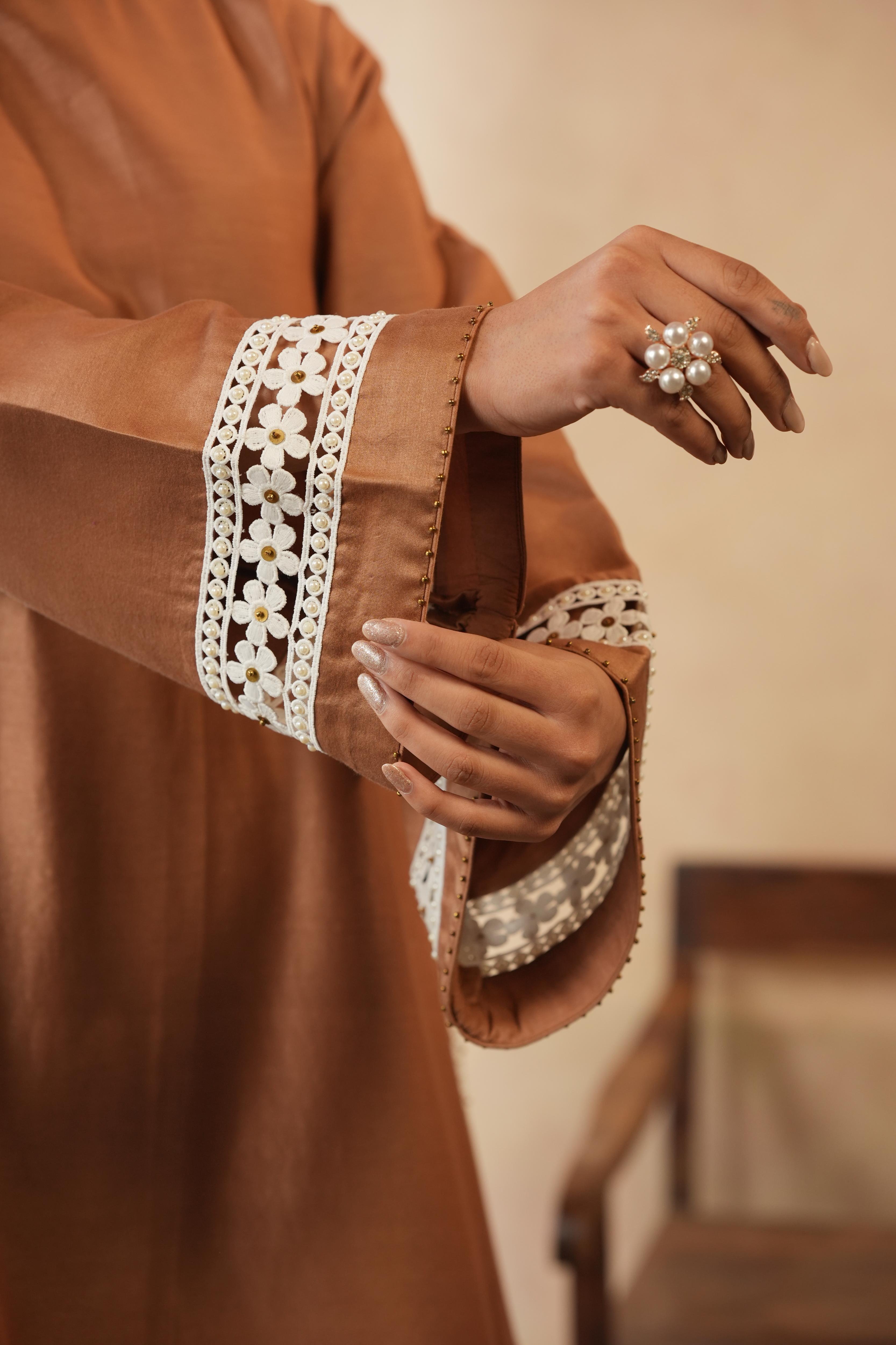 Zairah Caramel Brown Co-ord Set