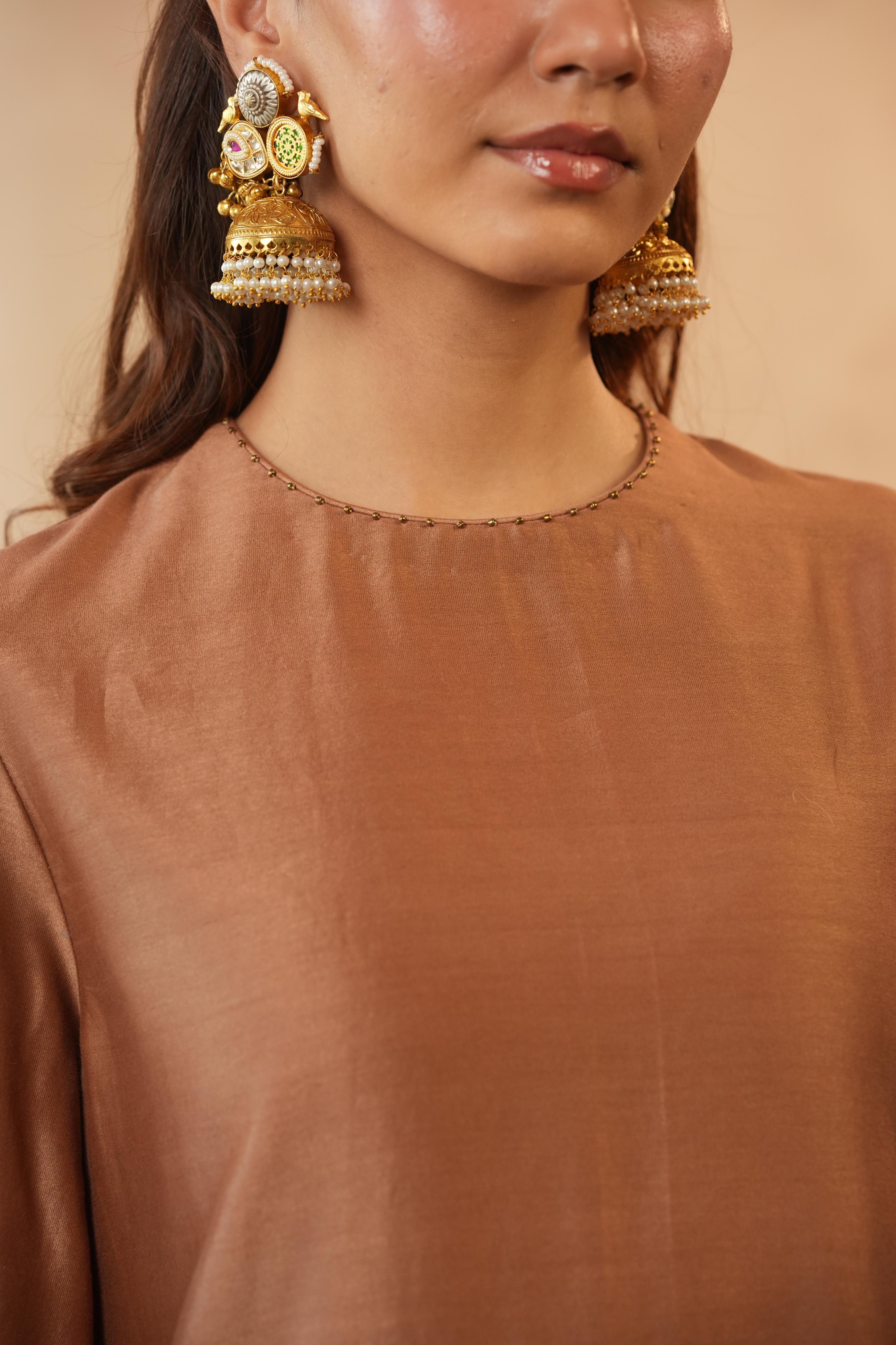Zairah Caramel Brown Co-ord Set