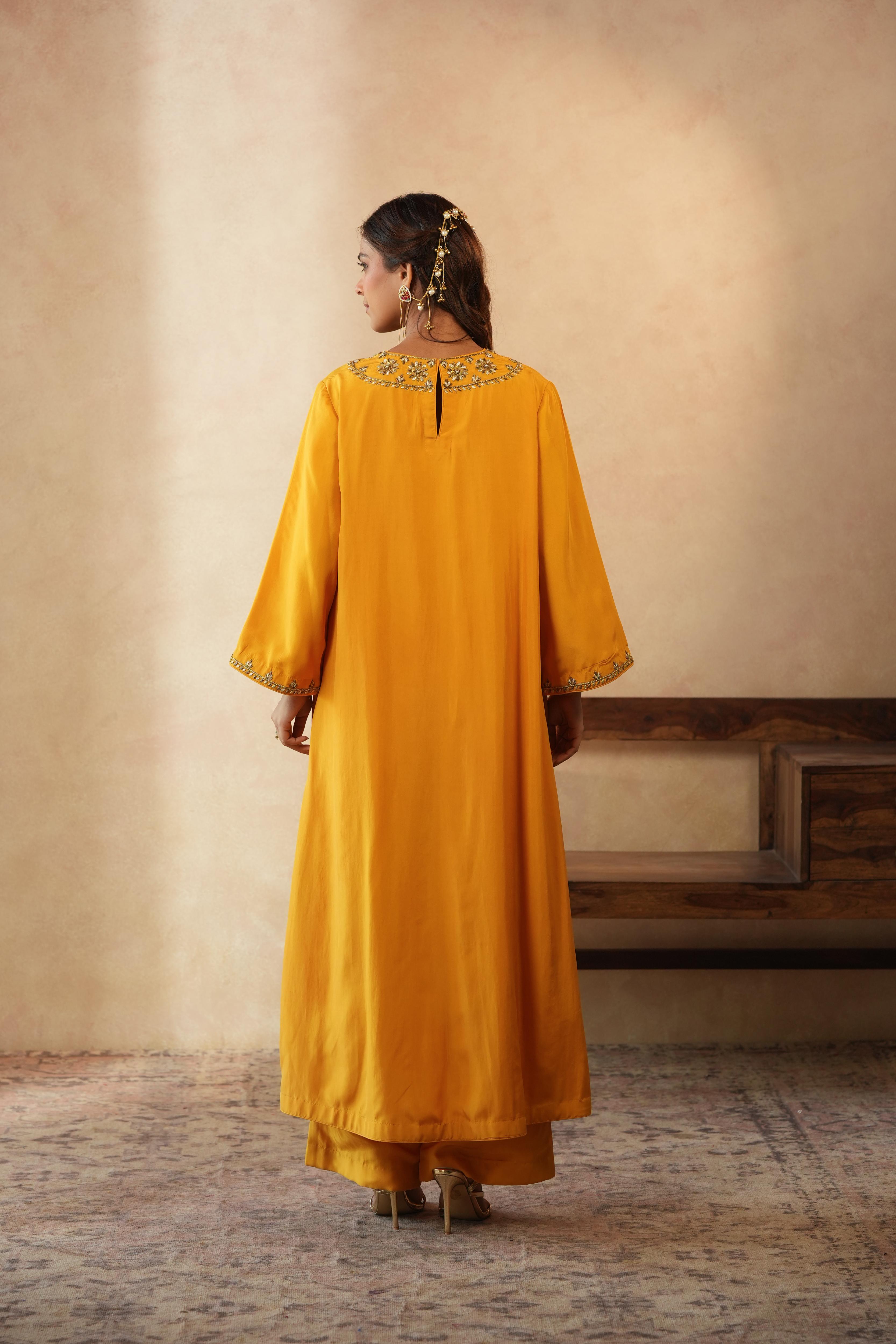 Hanna Mustard Kurta Set
