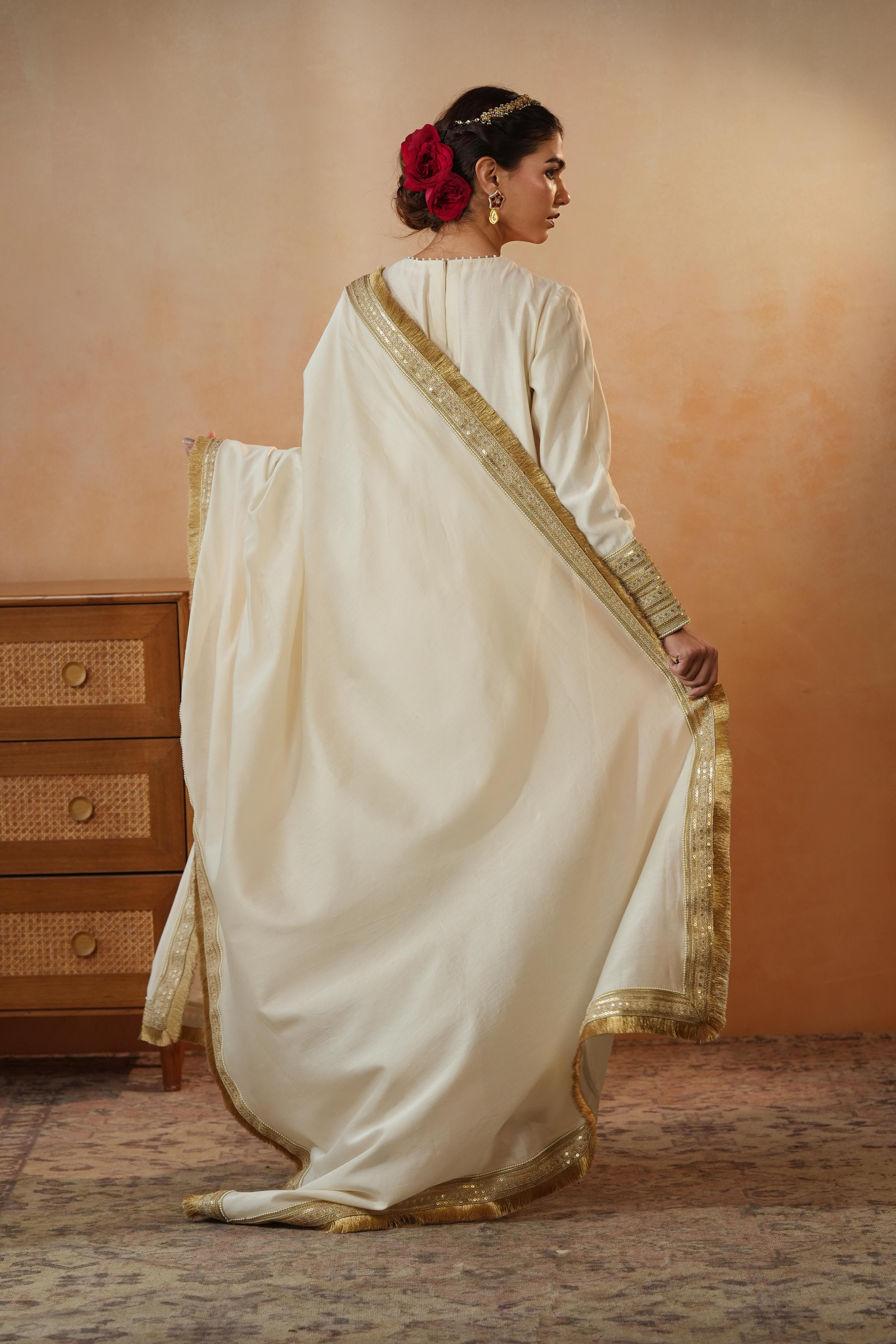 Ivory Border Suit Set
