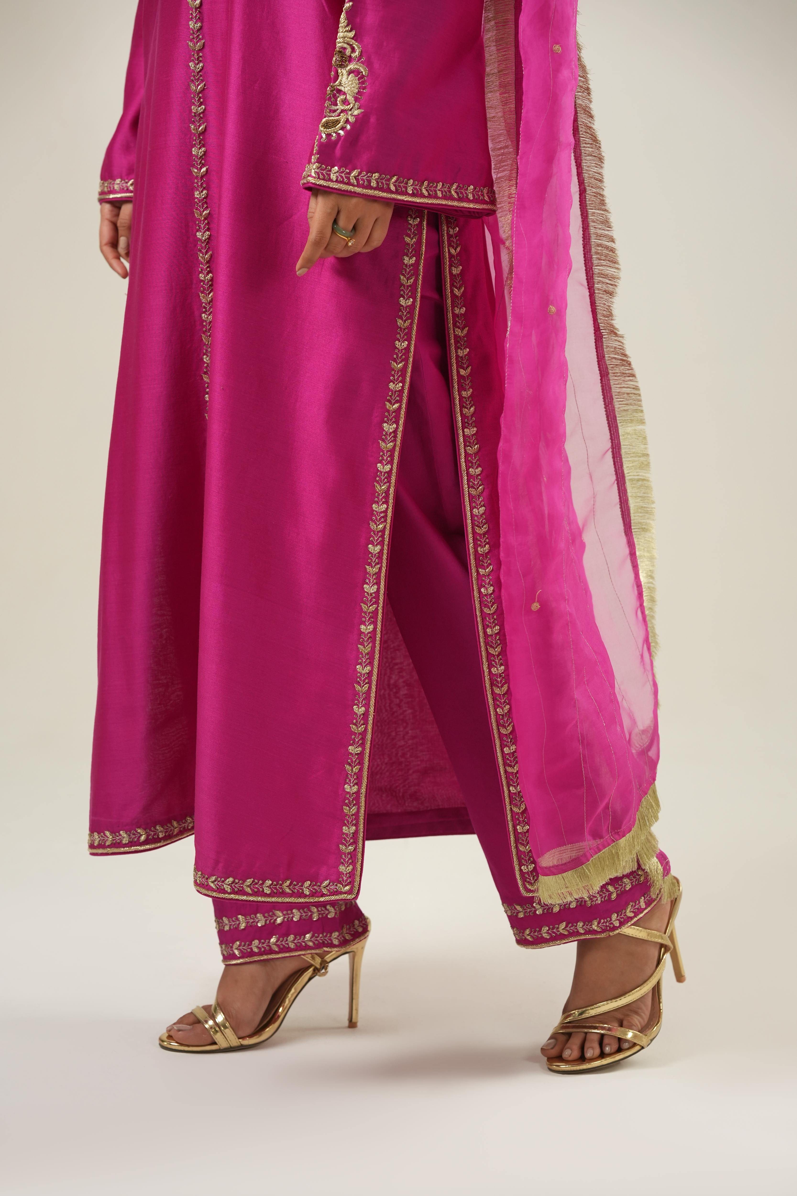 Mahira Hot Pink Suit Set