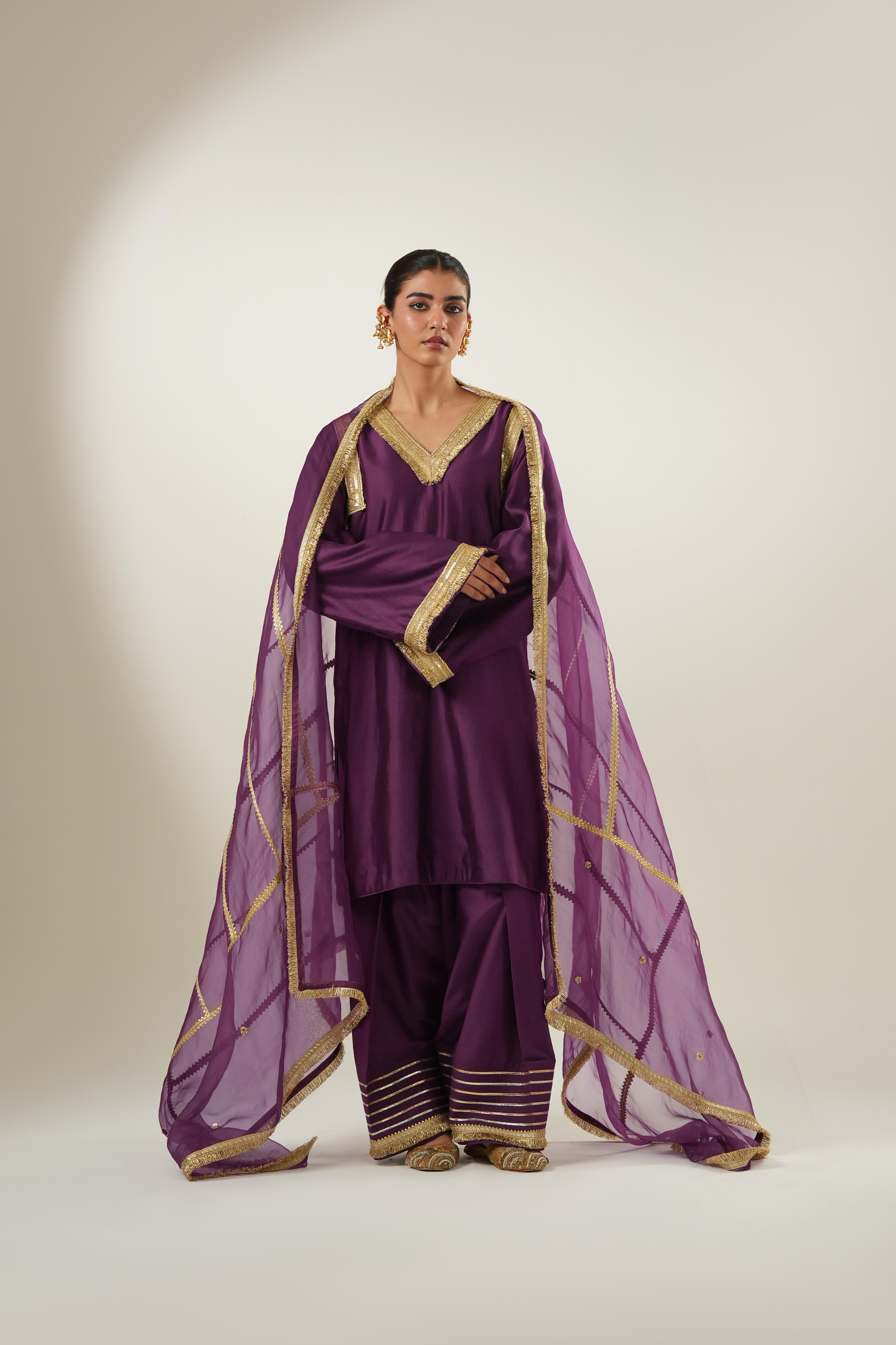 Amira Purple Suit Set