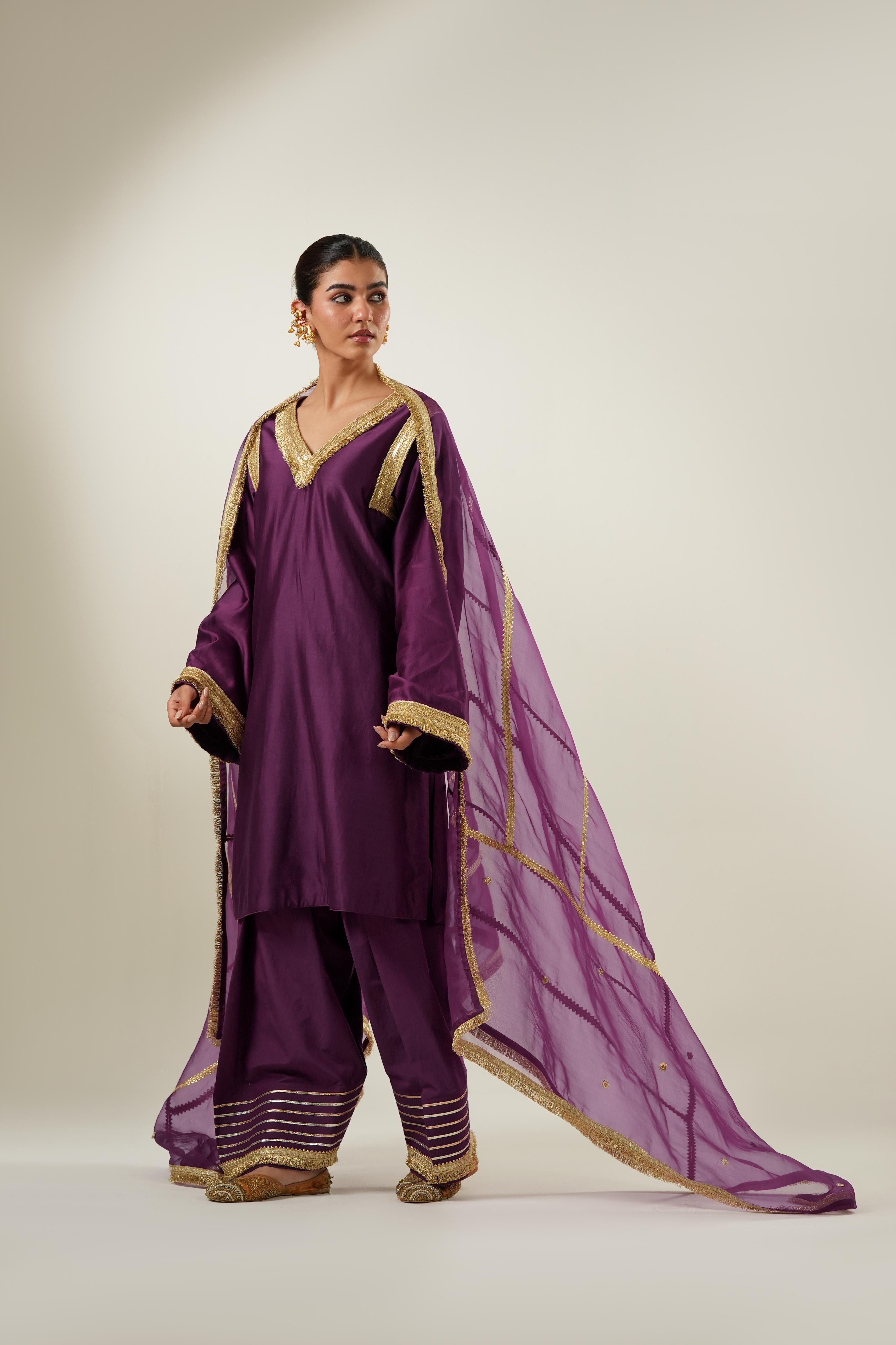 Amira Purple Suit Set