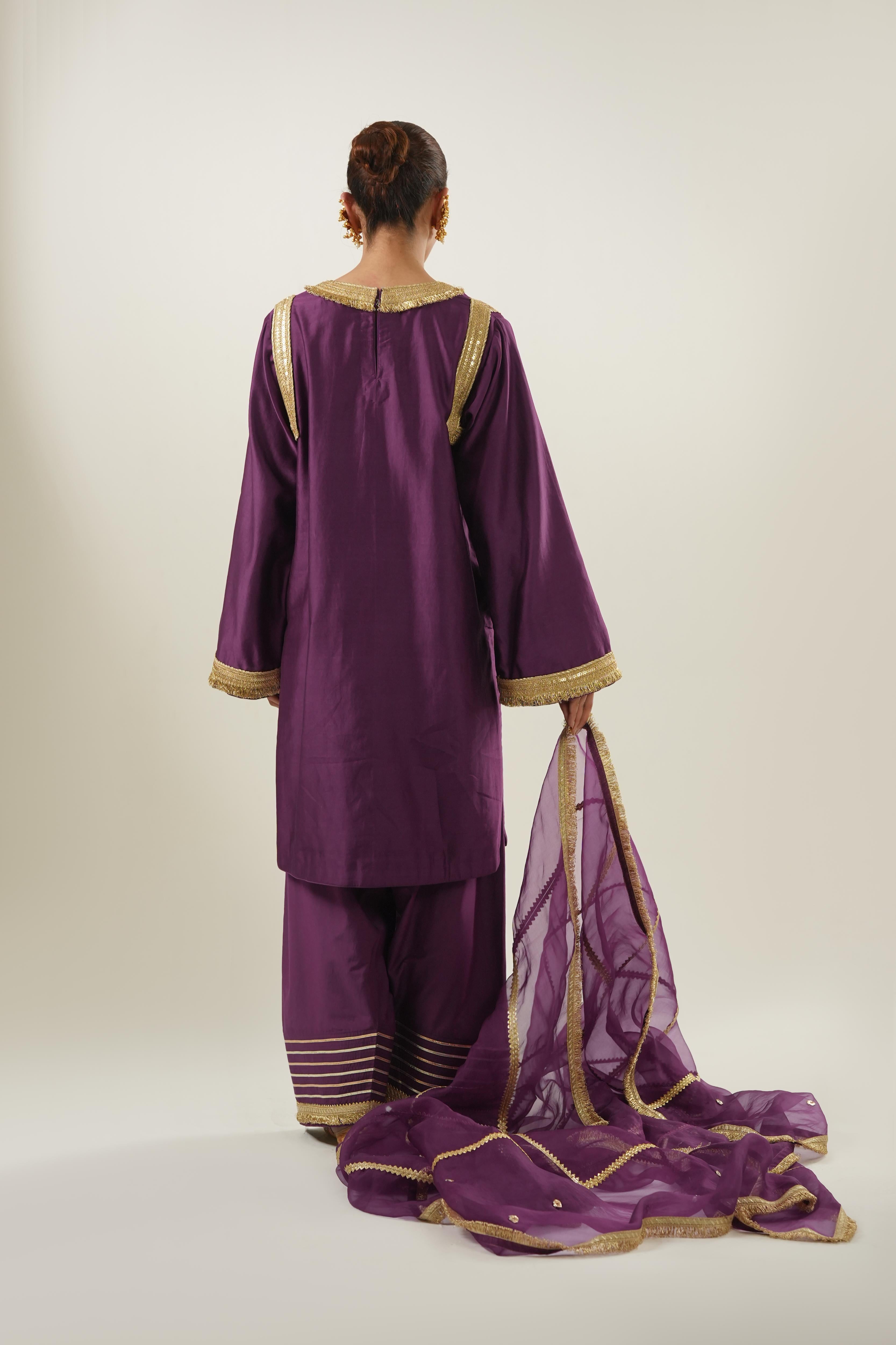 Amira Purple Suit Set