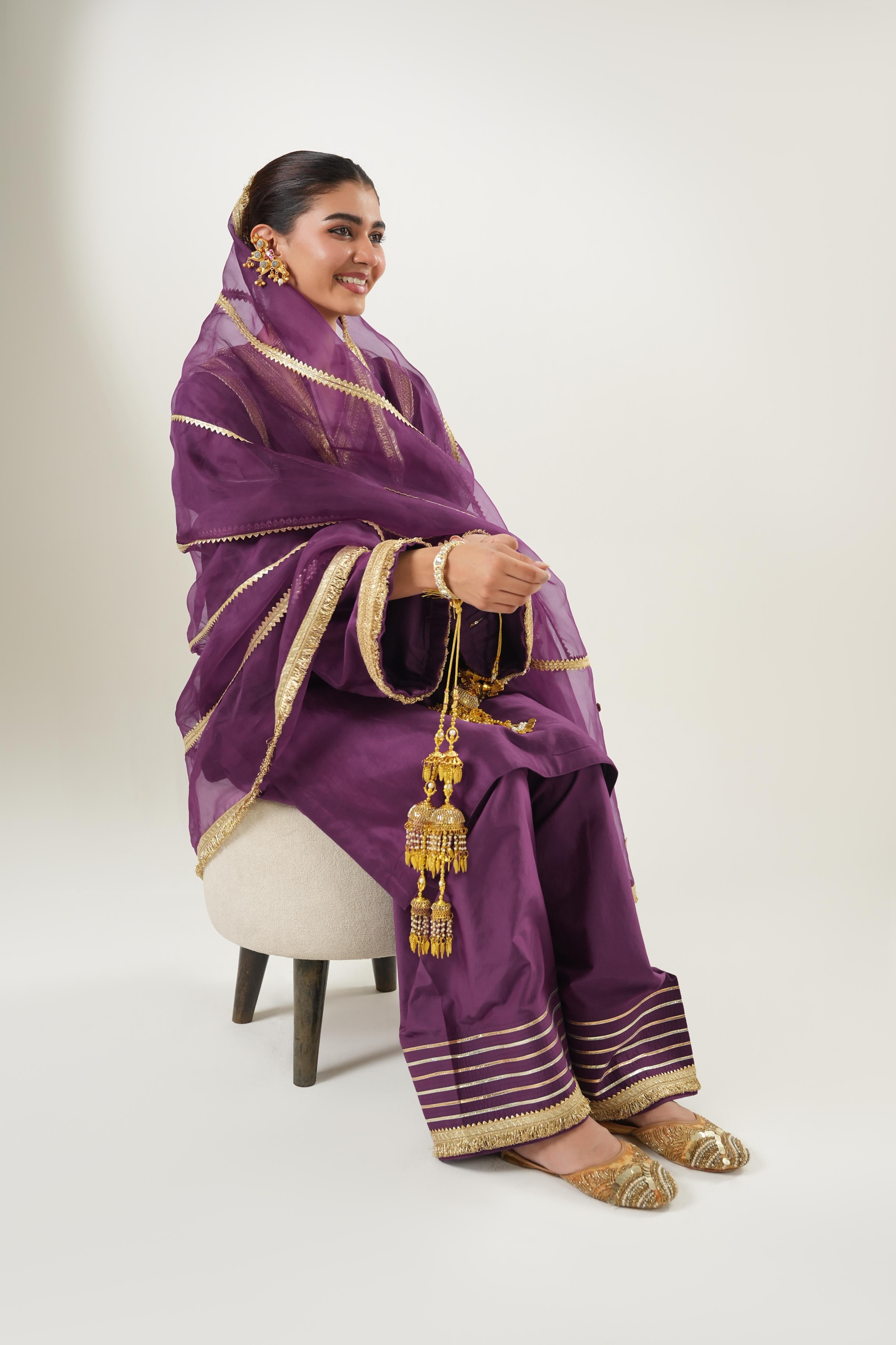 Amira Purple Suit Set