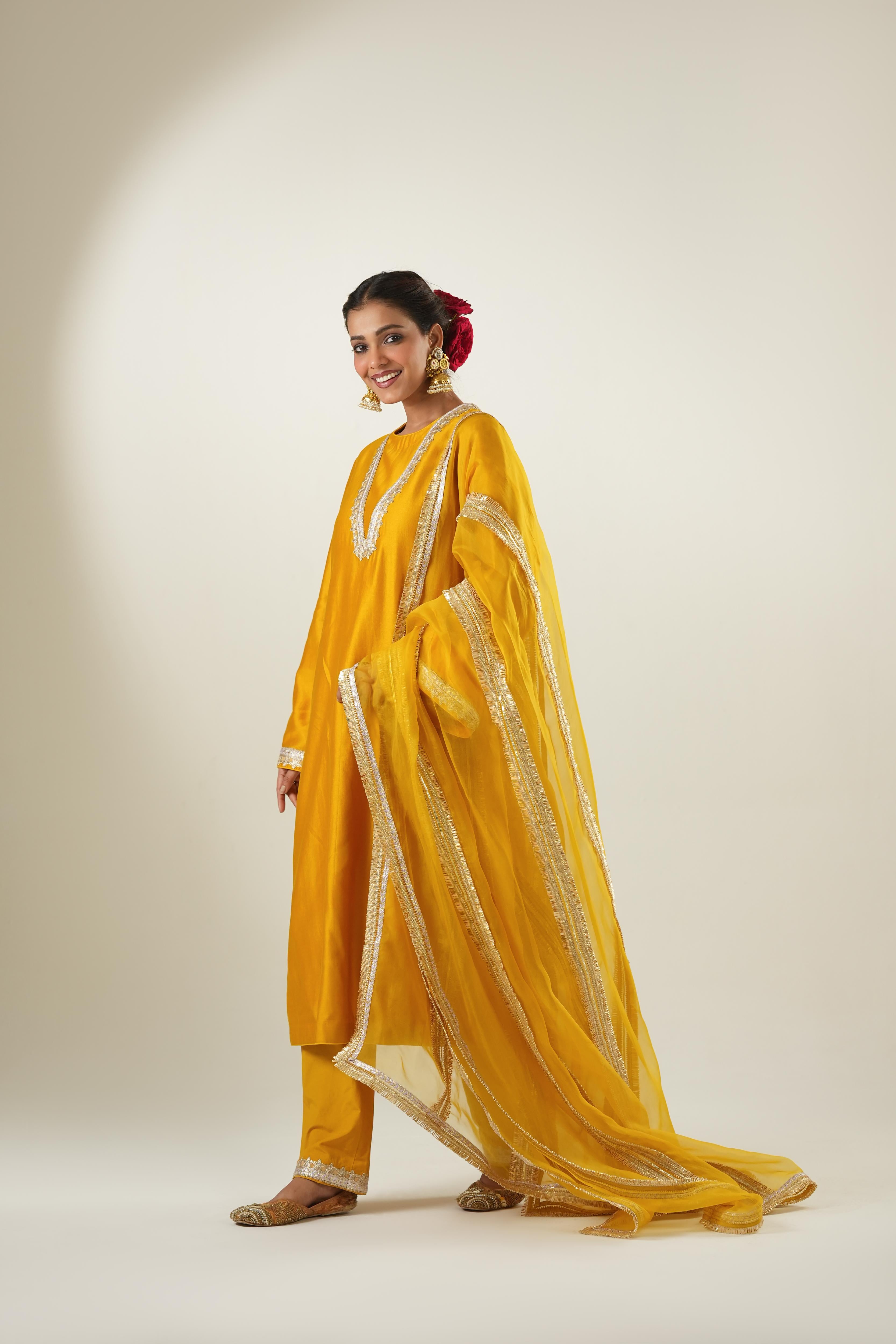Areeja Mustard Suit Set