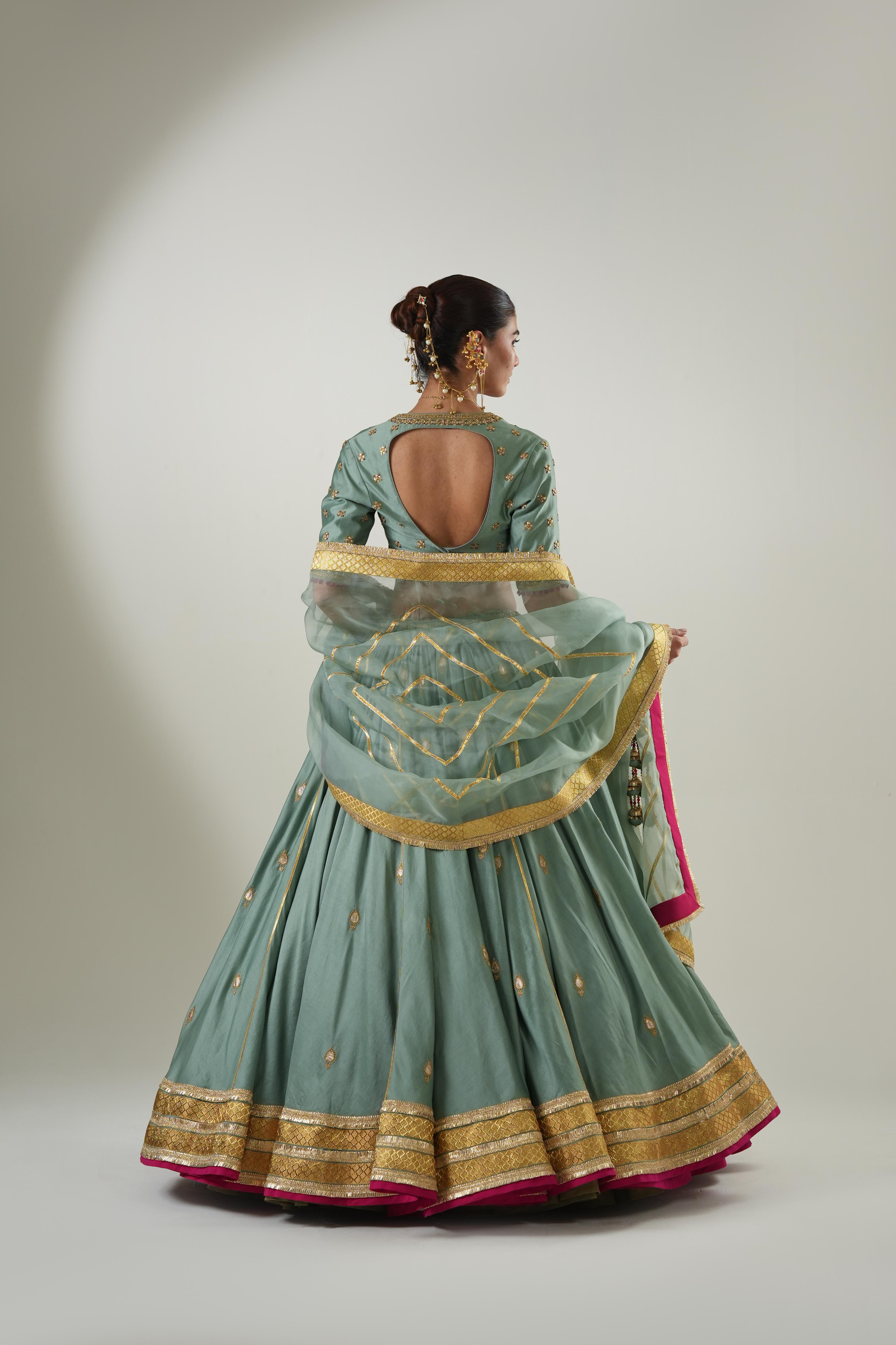 Harini Turquoise Lehenga