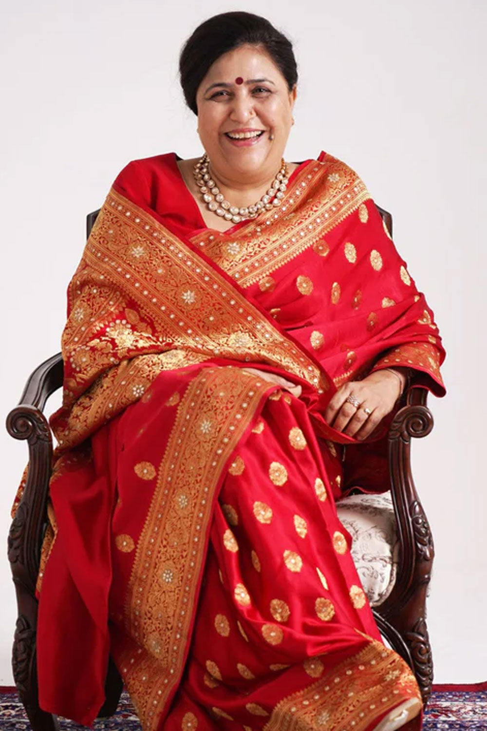 Bridal Red Banarasi Saree