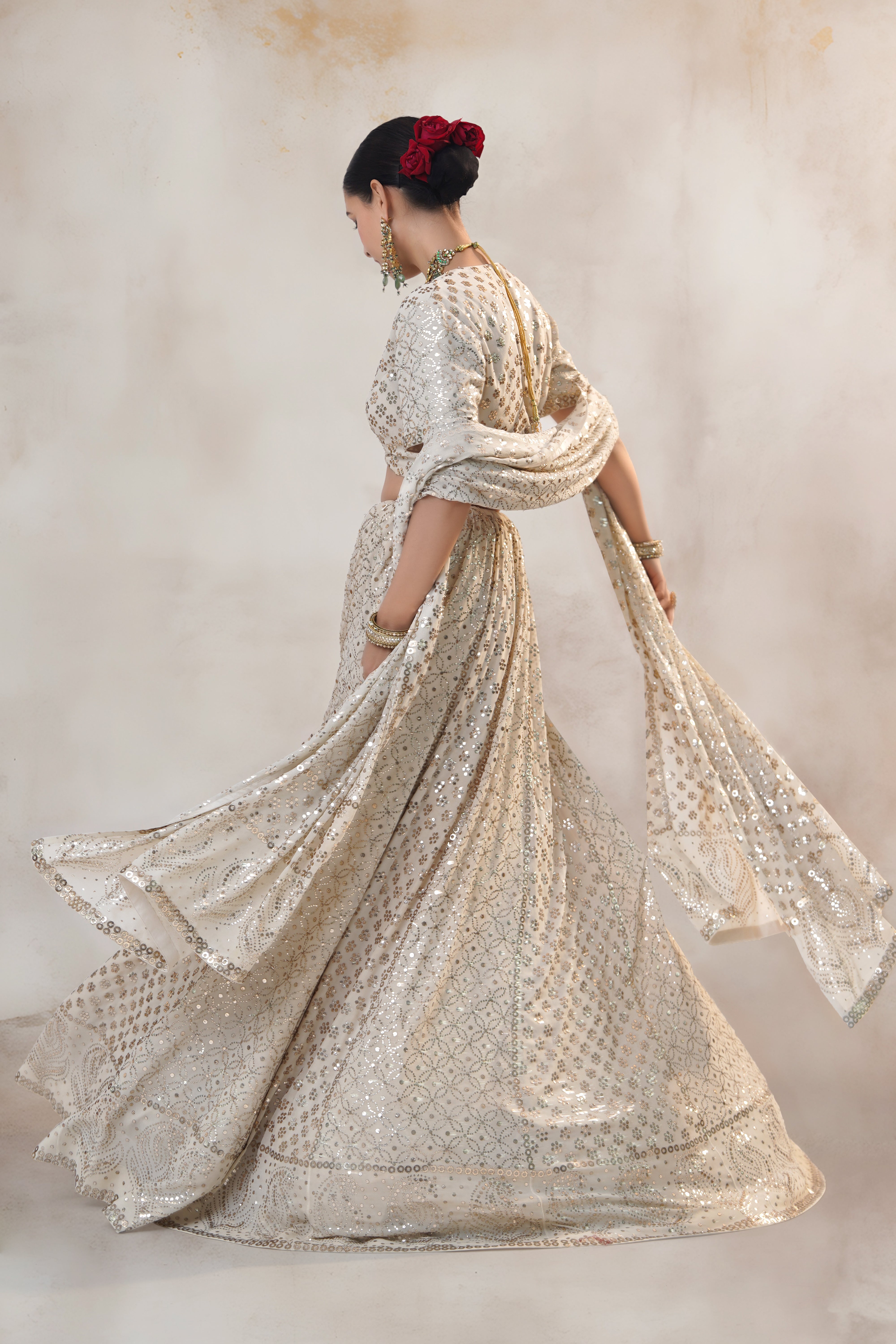 Mrunal Thakur Wearing Nehmat Wedding Lehenga