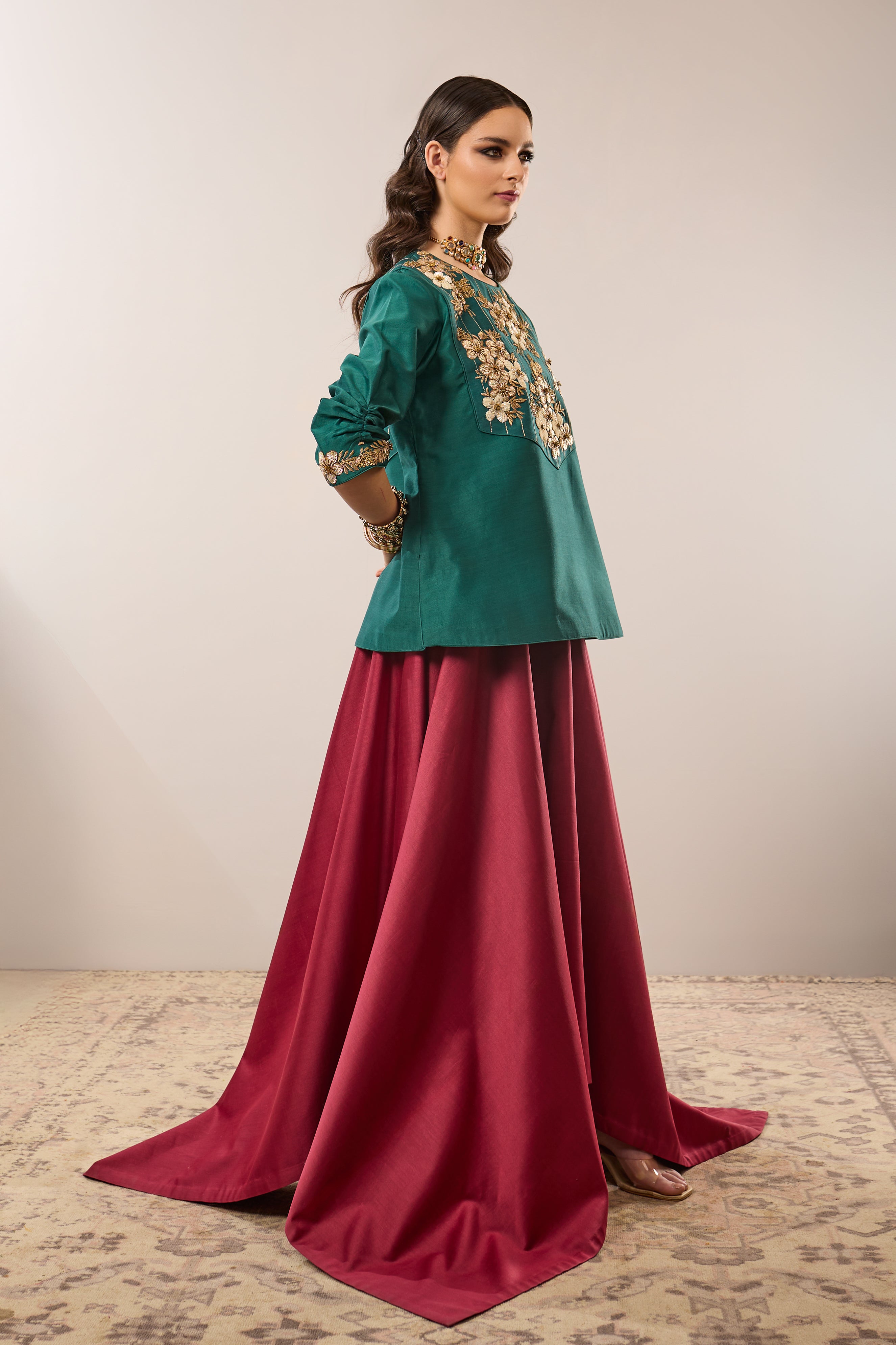 Flora Bunch Kurta and Skirt