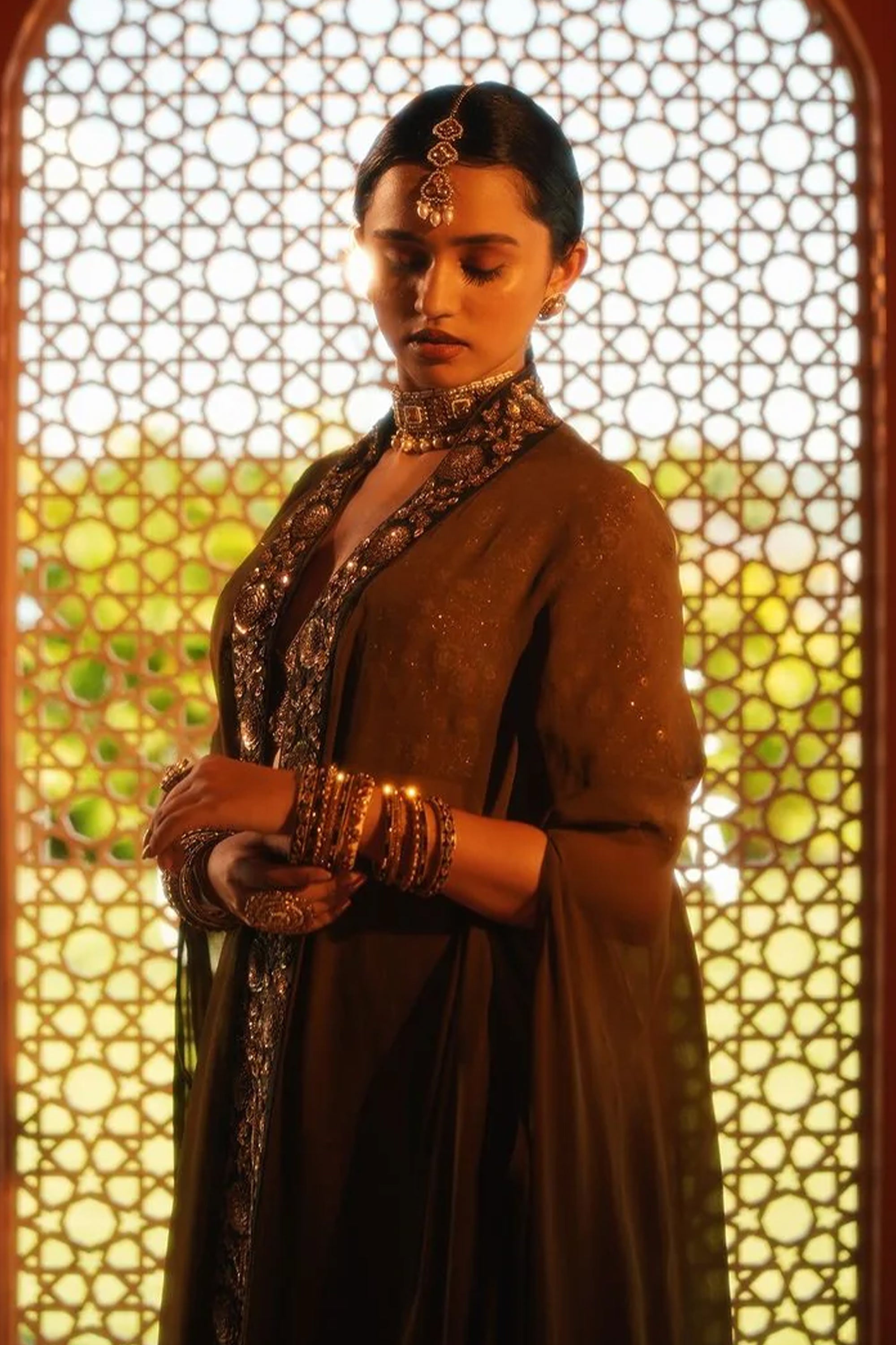 Ankita Chetri In Minori Lehenga
