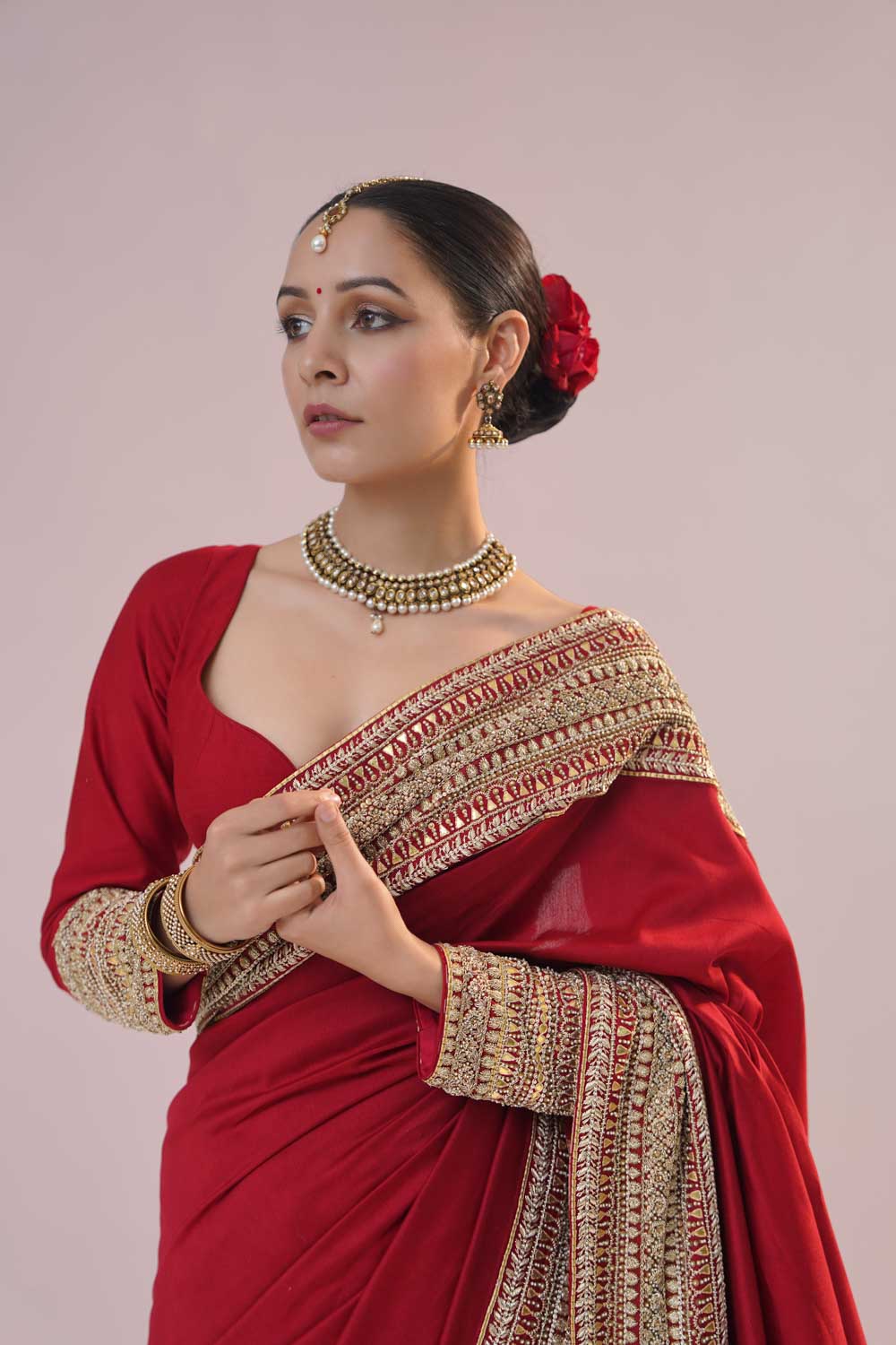 Seerat Kapoor Wearing Mehnoor Wedding Saree