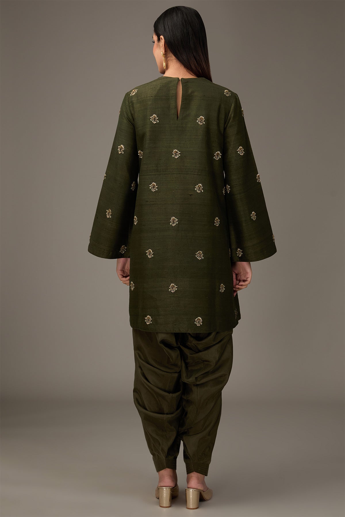Nizami Green Kurta Set
