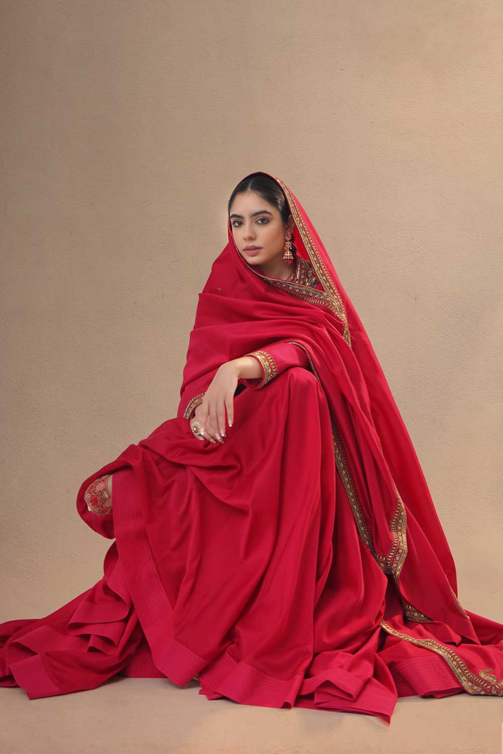 Sindoori Wedding Anarkali