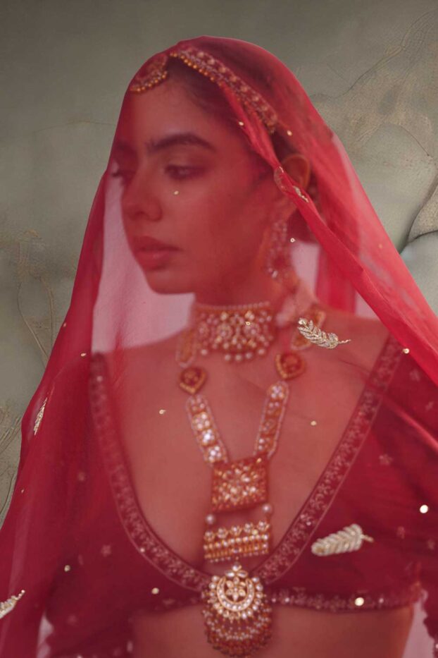 heavy embroidered lehenga