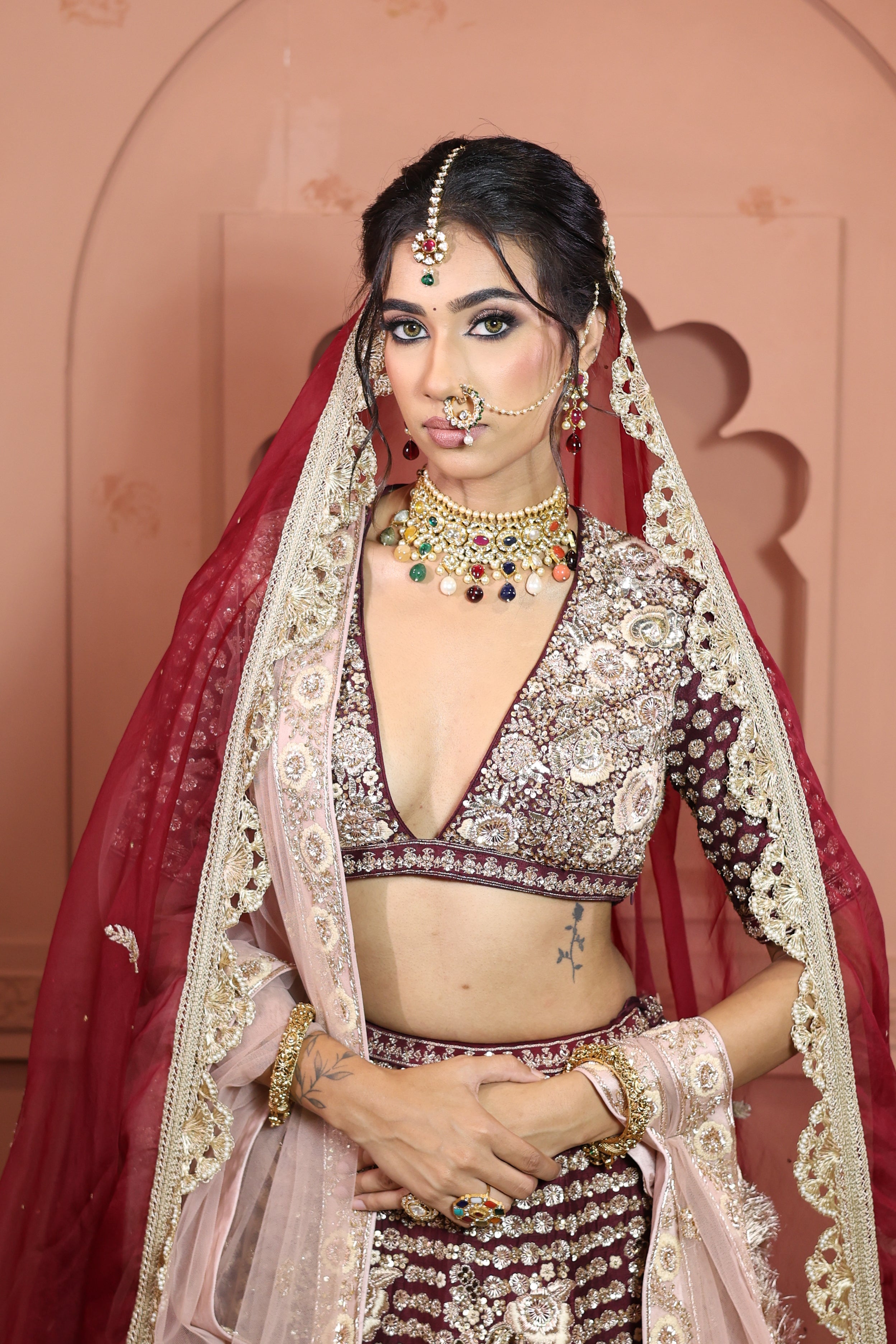 Sunheri Bridal Lehenga