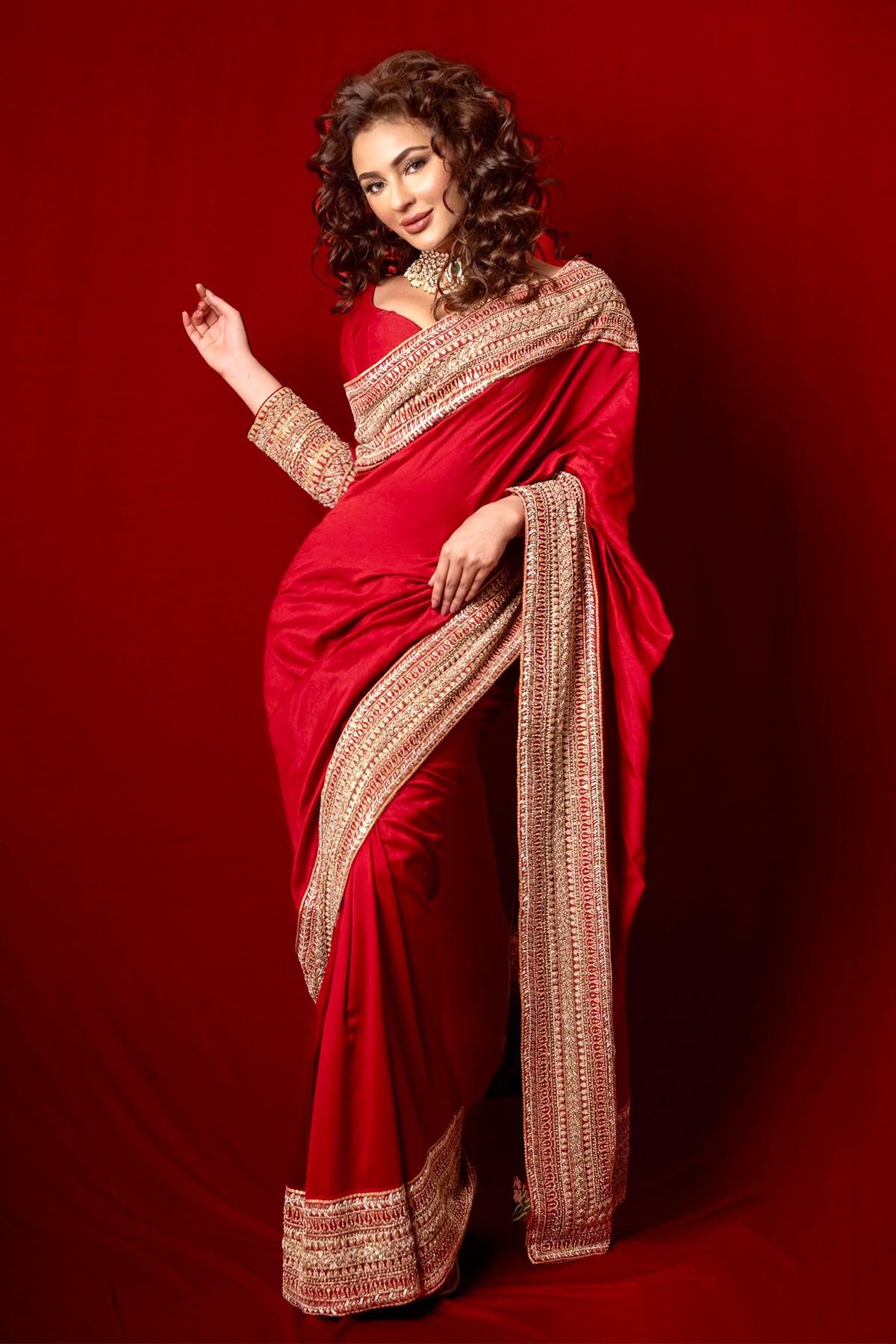 Seerat Kapoor Wearing Mehnoor Wedding Saree