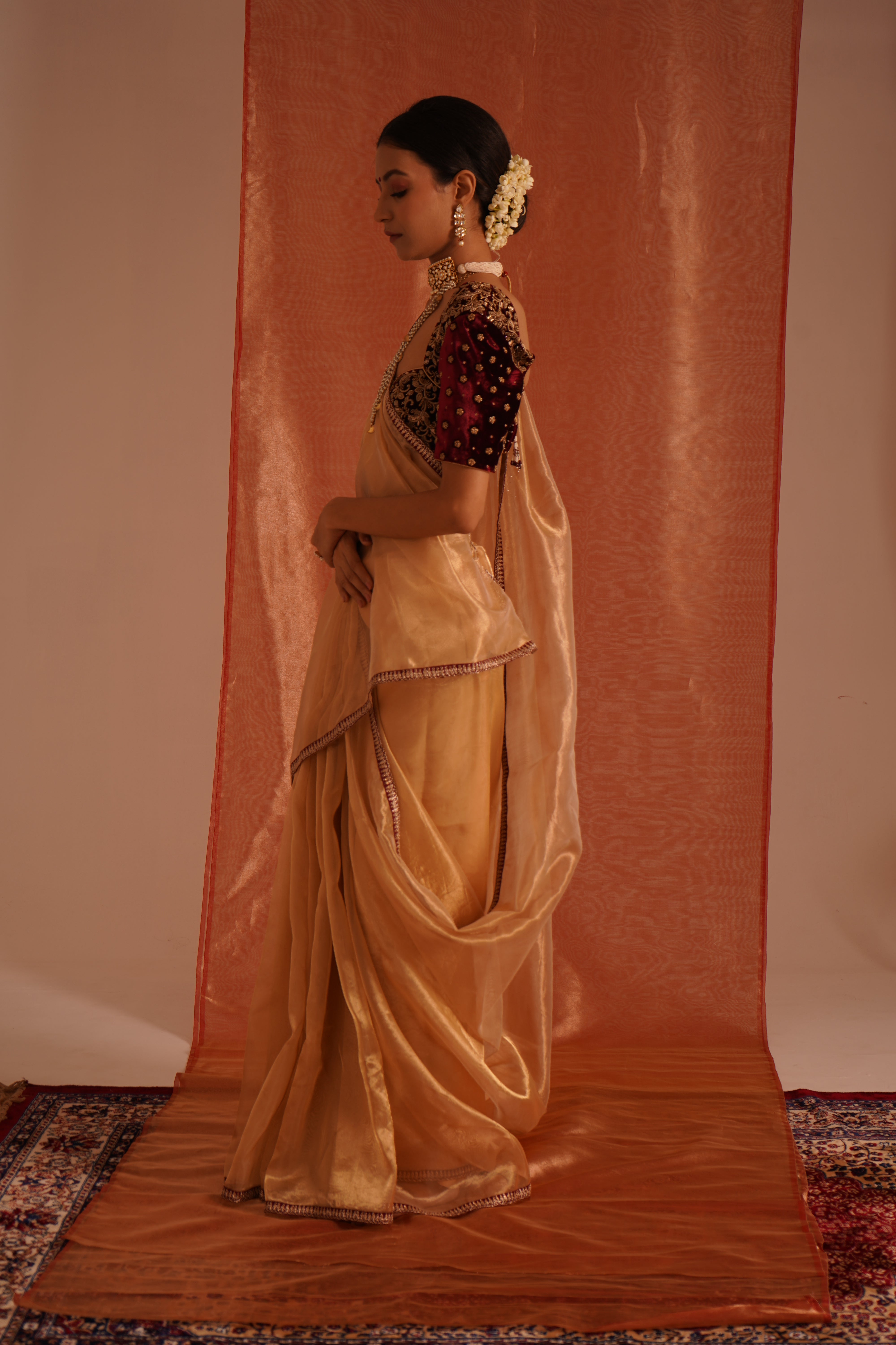 Baani Golden Saree Blouse
