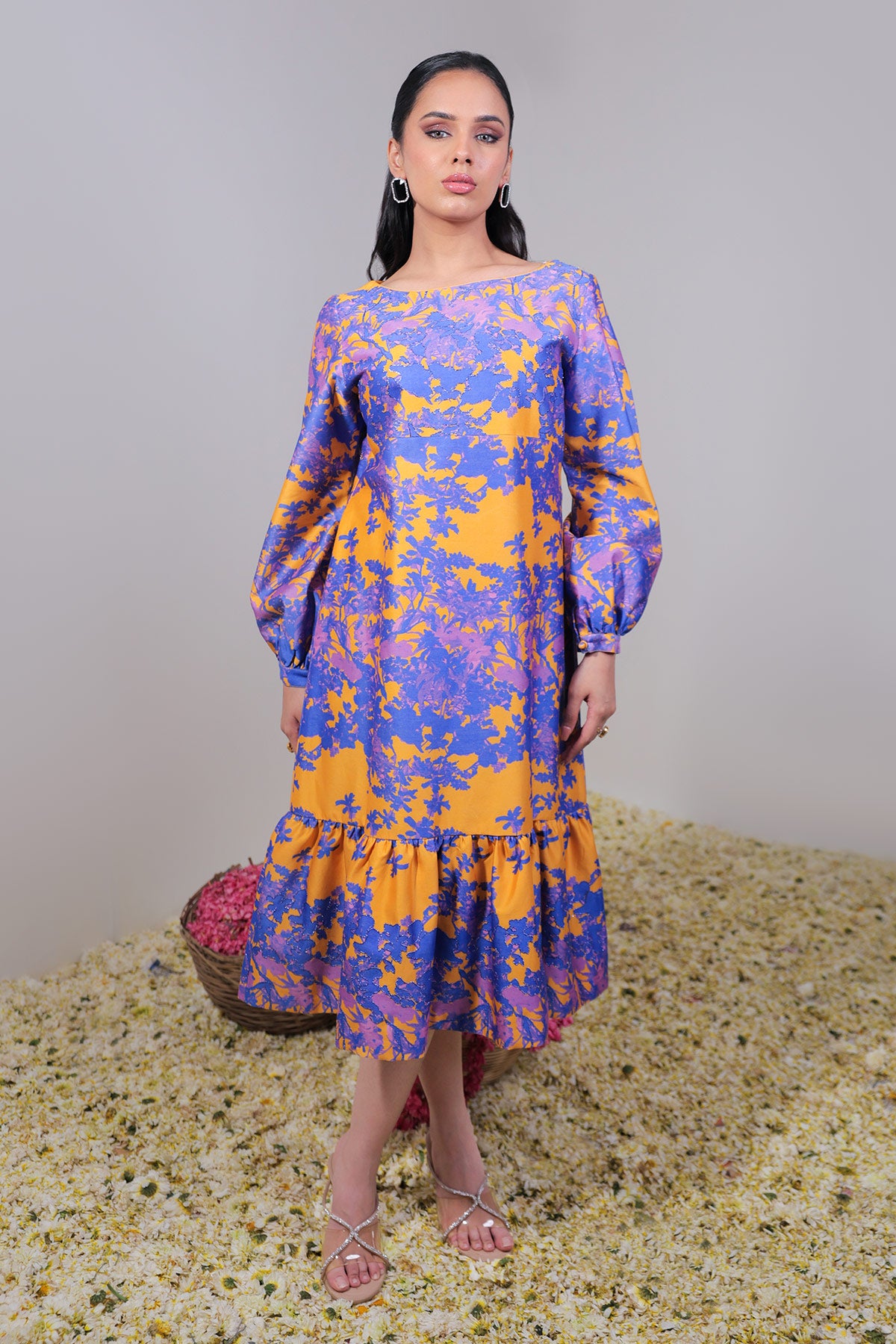 Orange & Blue/Purple Dress