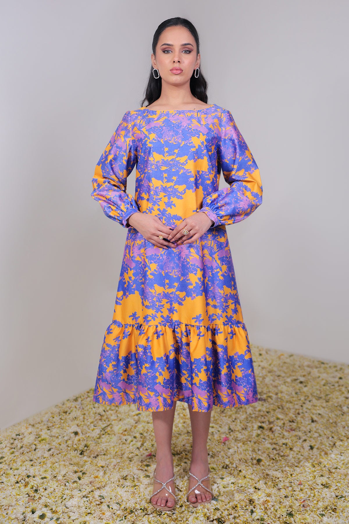 Orange & Blue/Purple Dress