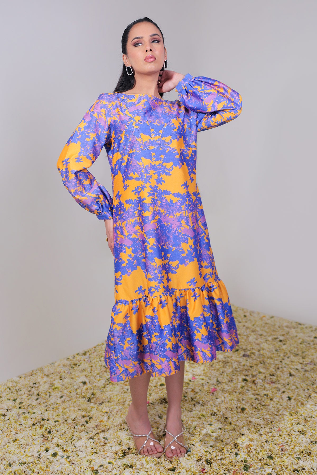 Orange & Blue/Purple Dress
