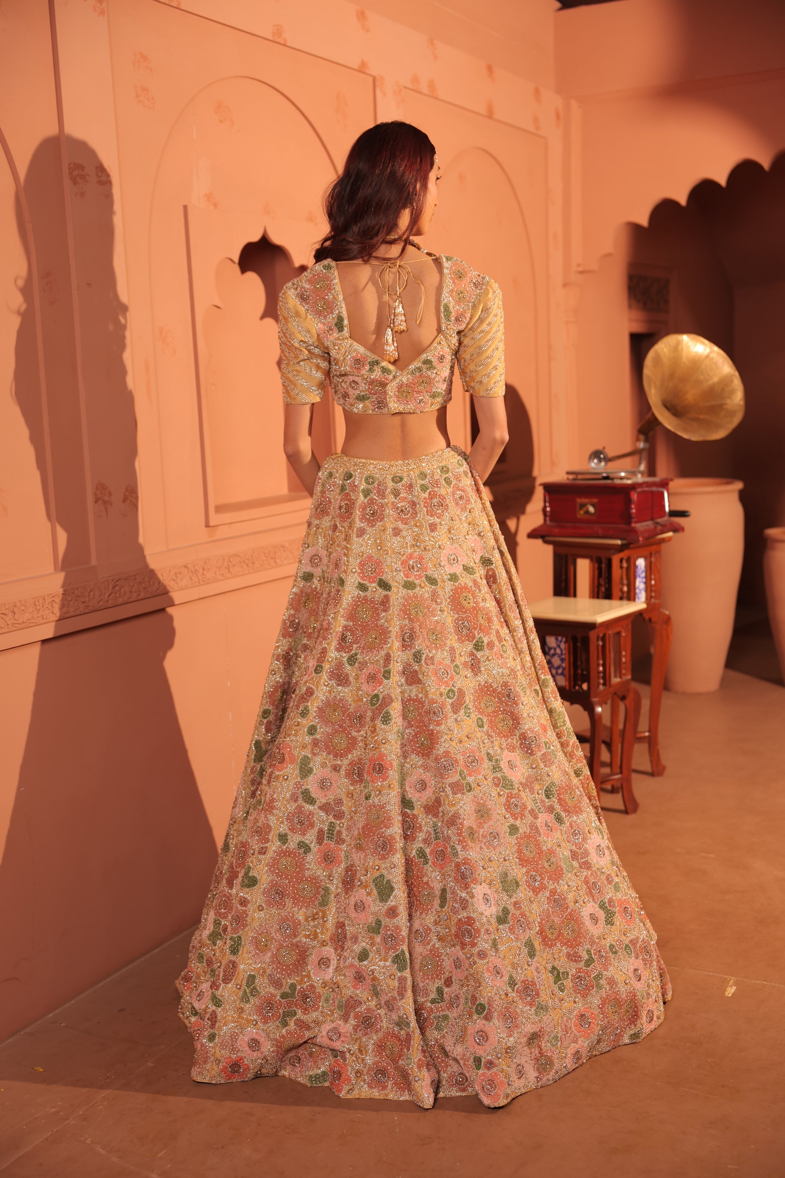 Qirat Applique Lehenga