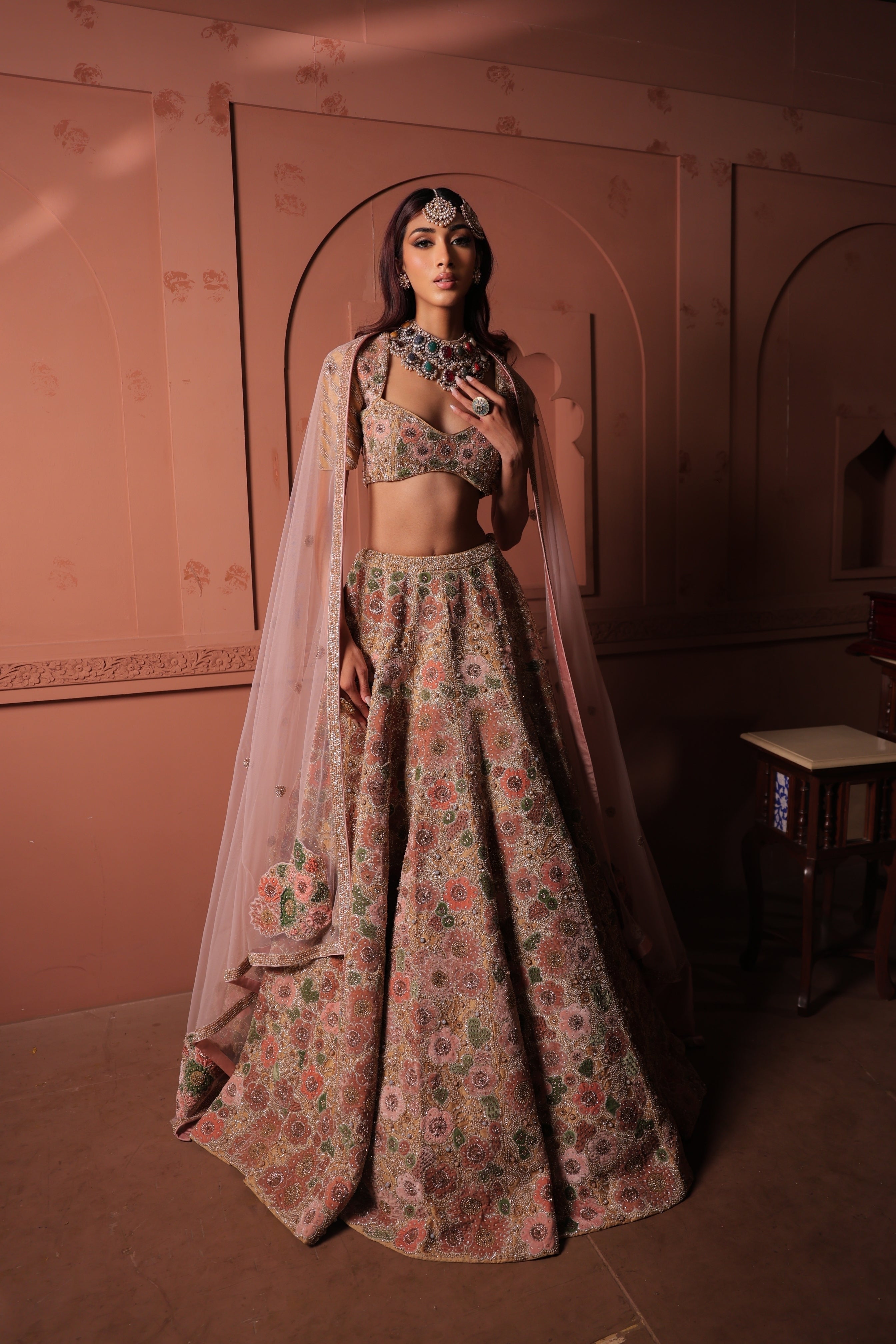 Qirat Applique Lehenga Blouse