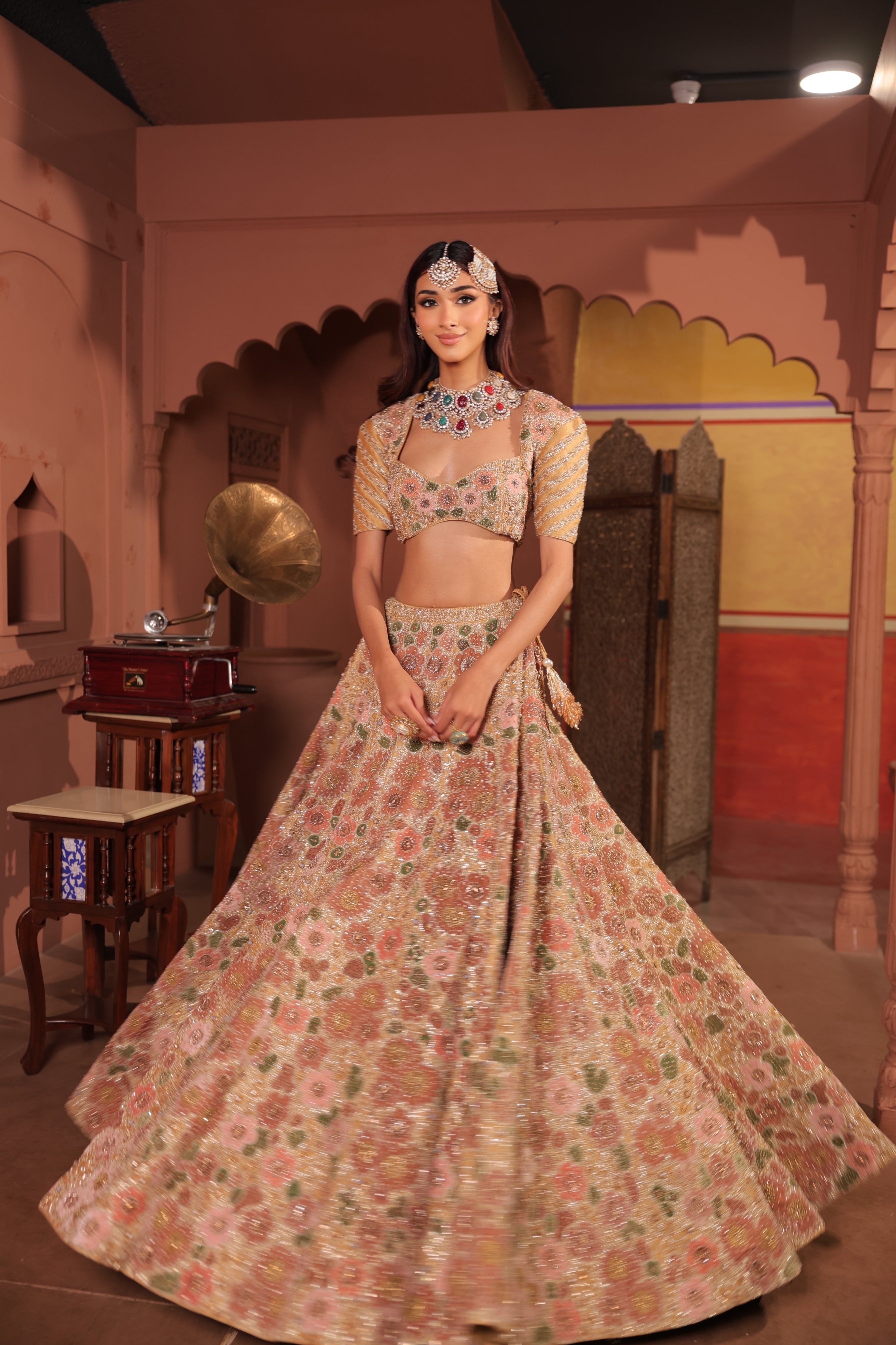 Qirat Applique Lehenga Blouse
