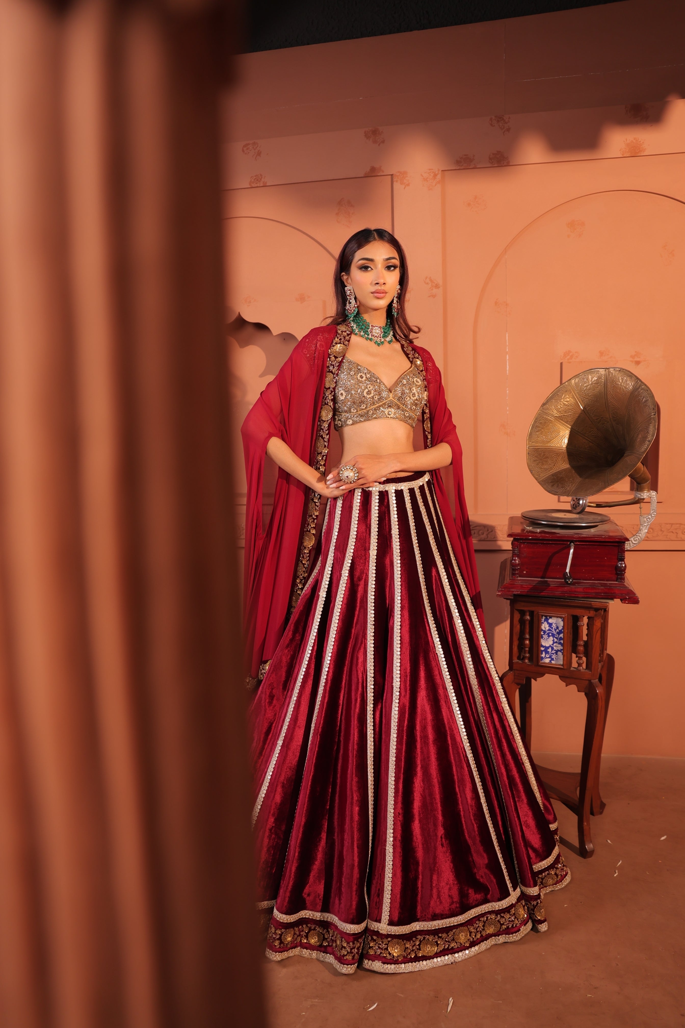 Sana Sajan In Minori Lehenga
