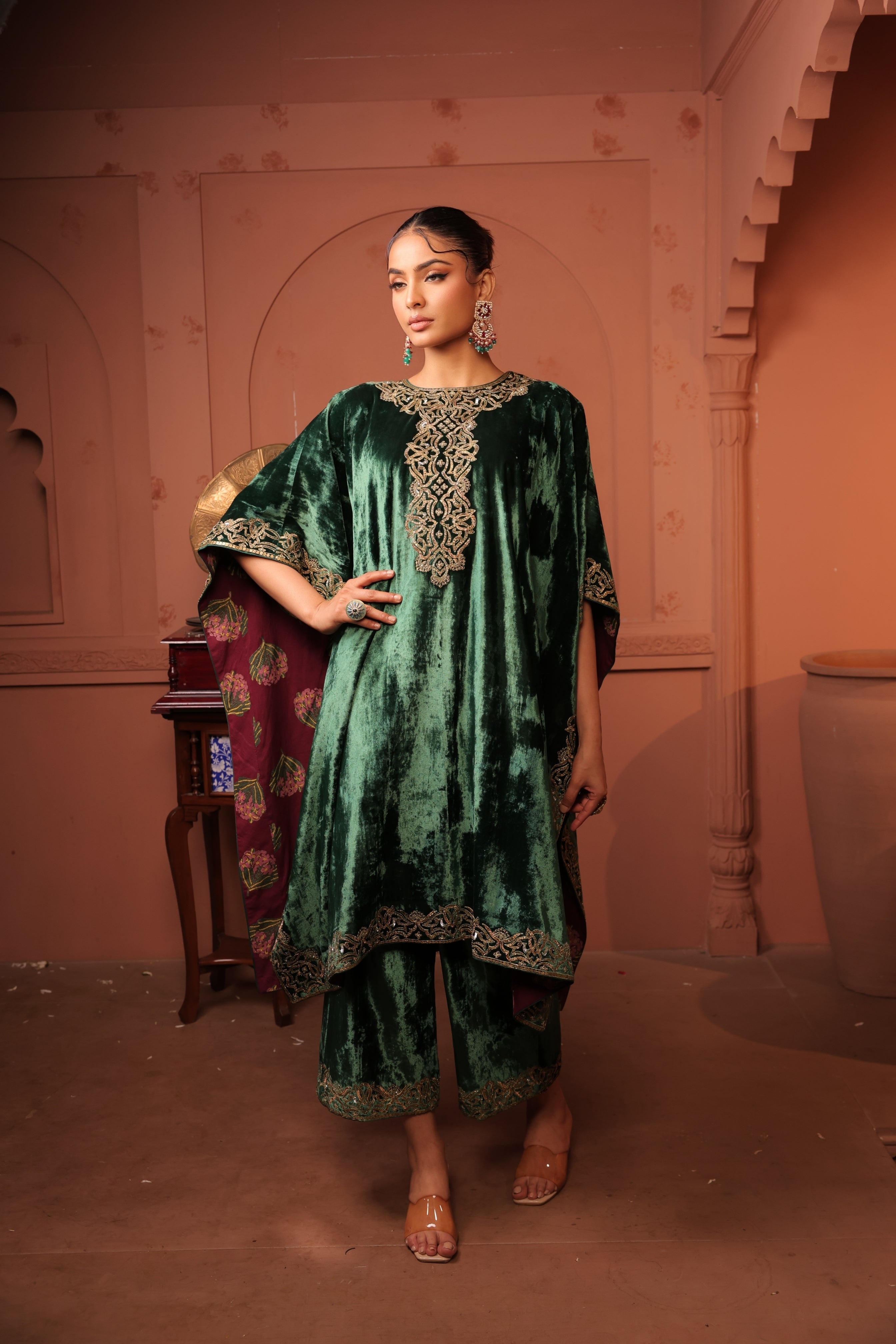 Gargi Singh In Nasreen Kaftan Suit Set