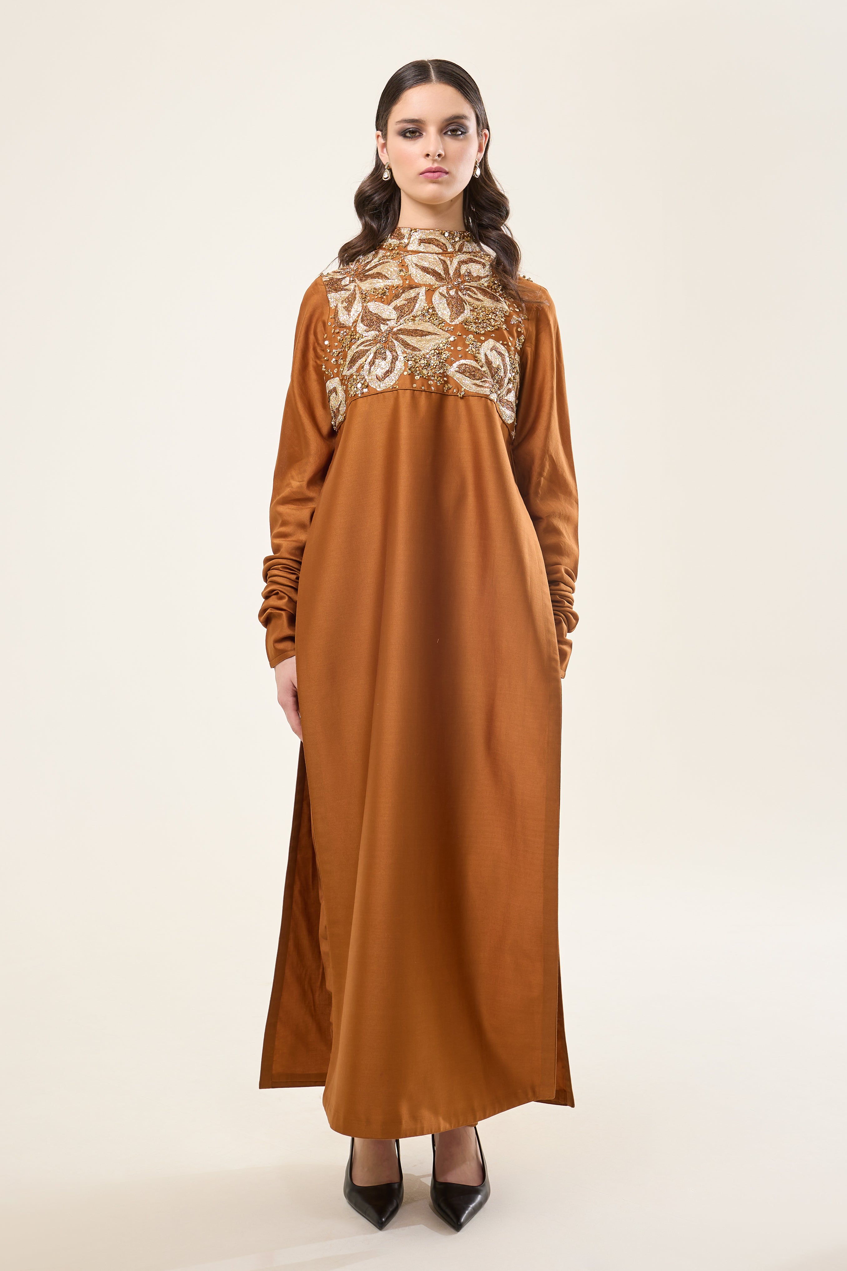 Golden Flora Kurta