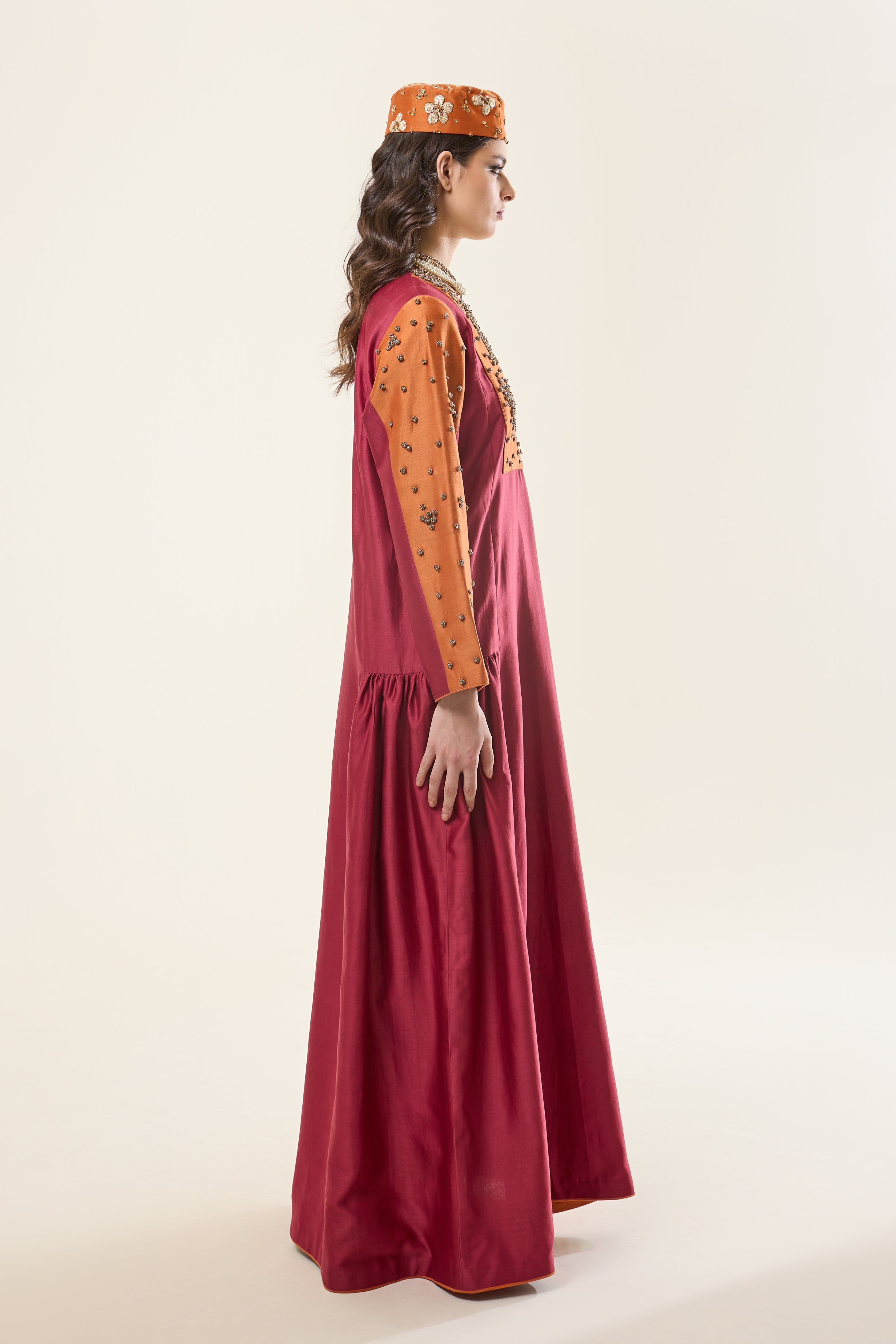 Beads Abaya Dress