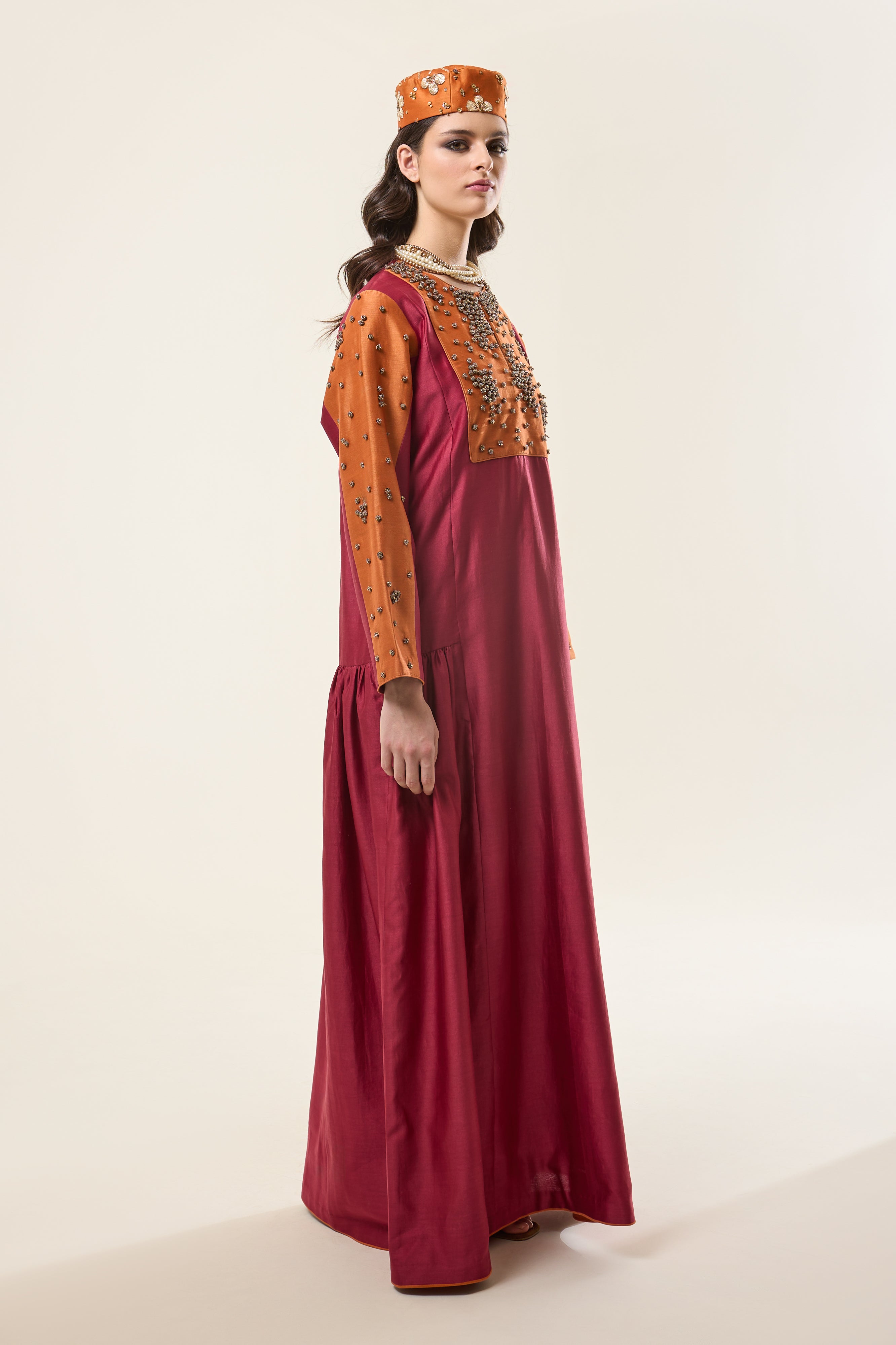 Beads Abaya Dress