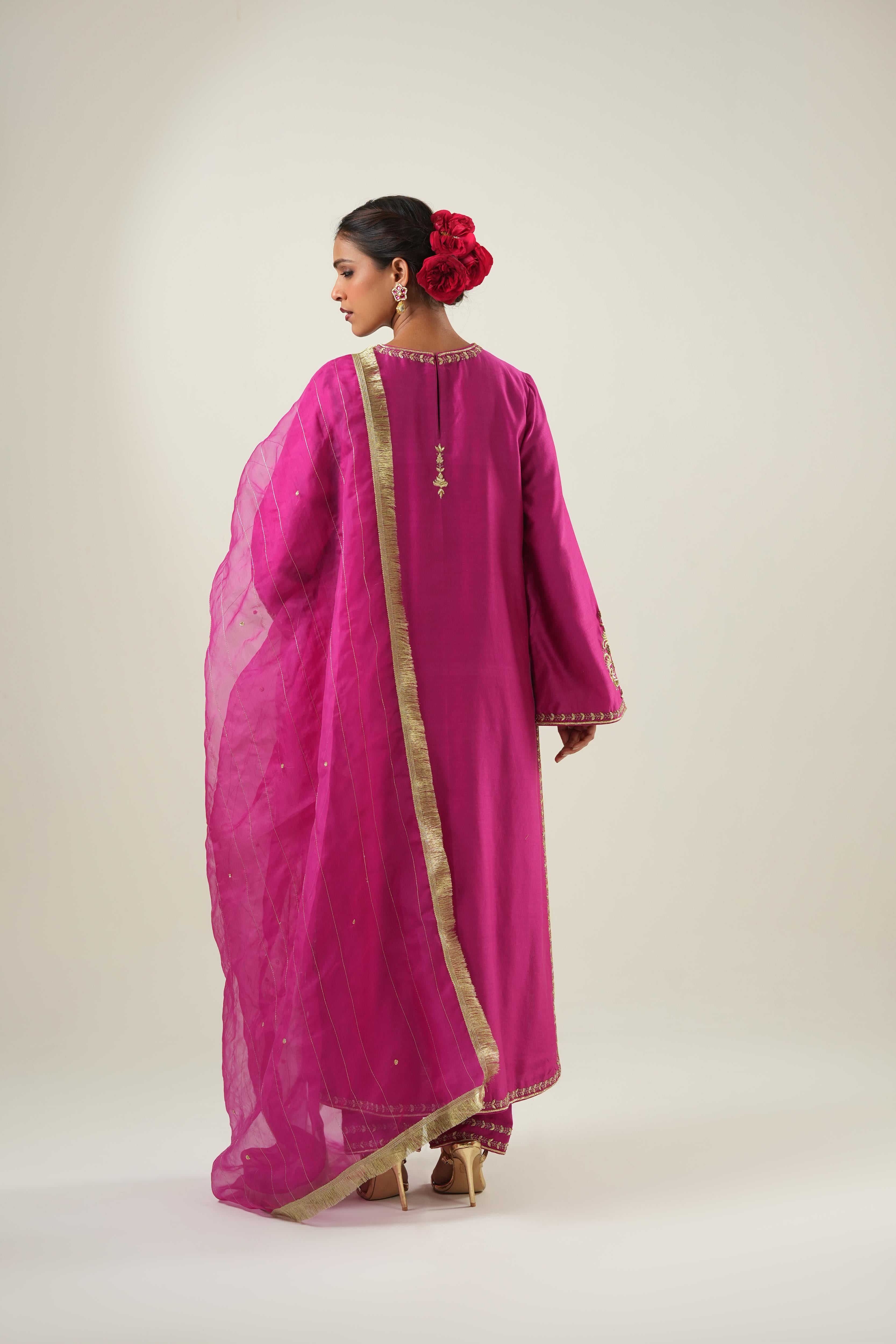 Mahira Hot Pink Suit Set