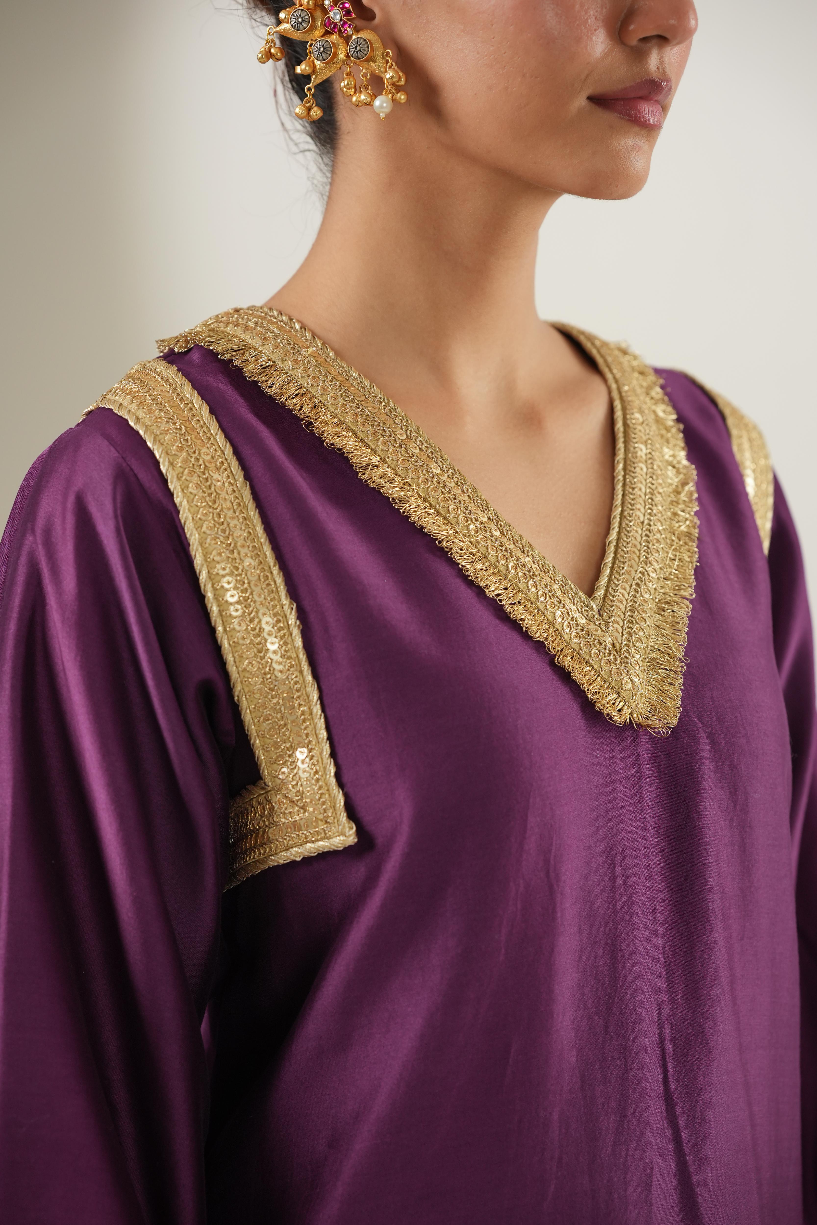 Amira Purple Suit Set