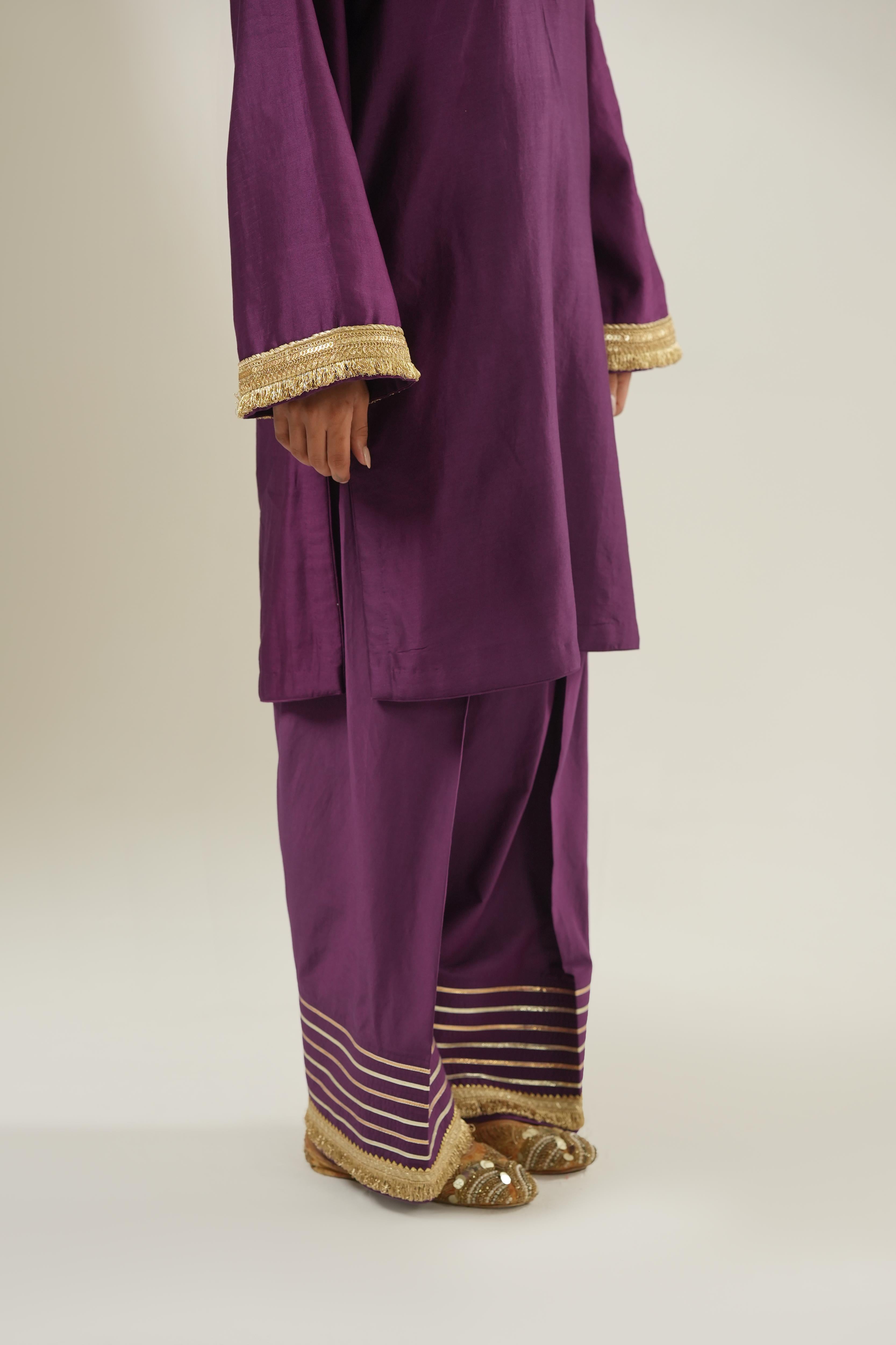 Amira Purple Suit Set
