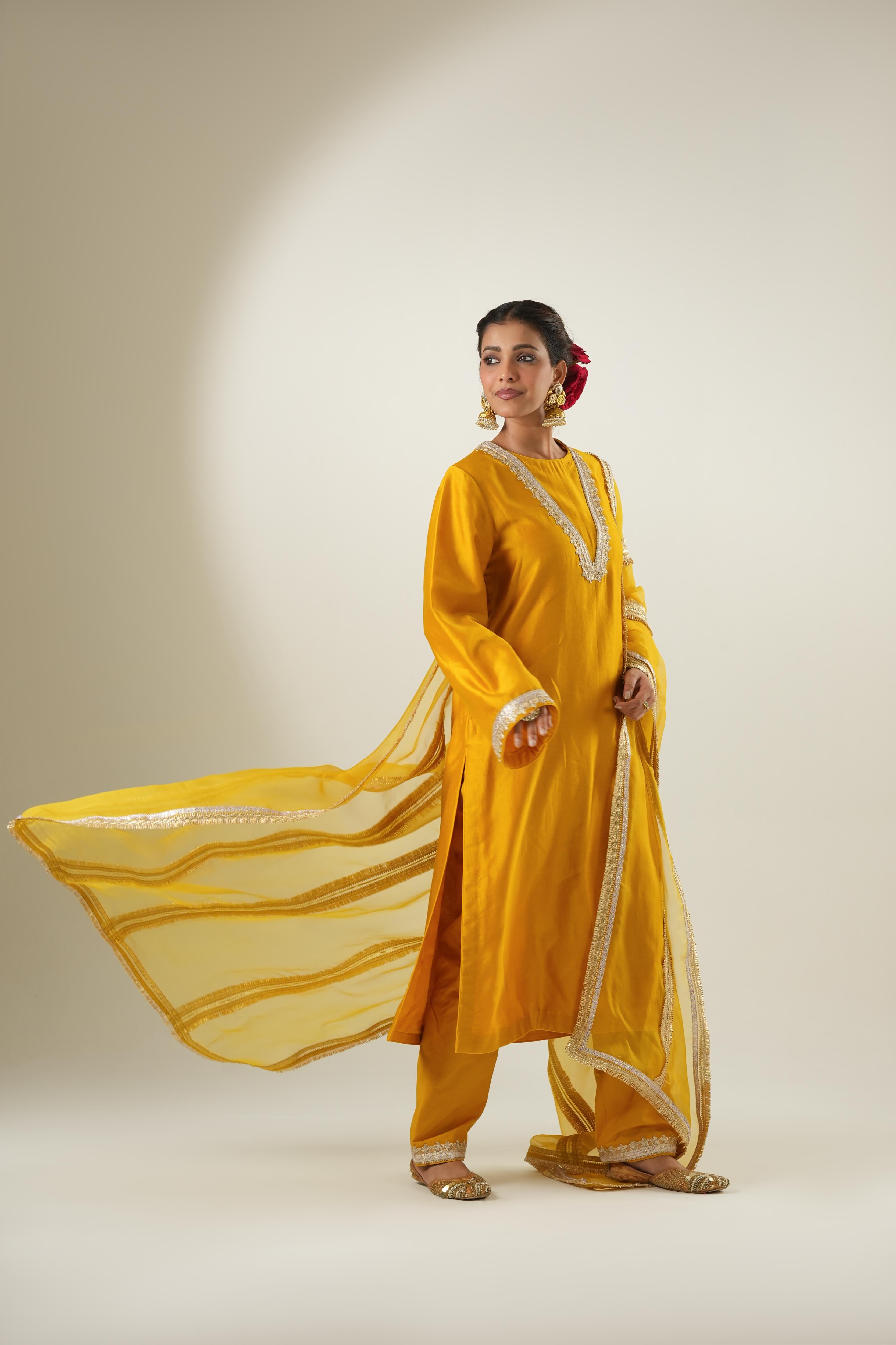 Areeja Mustard Suit Set
